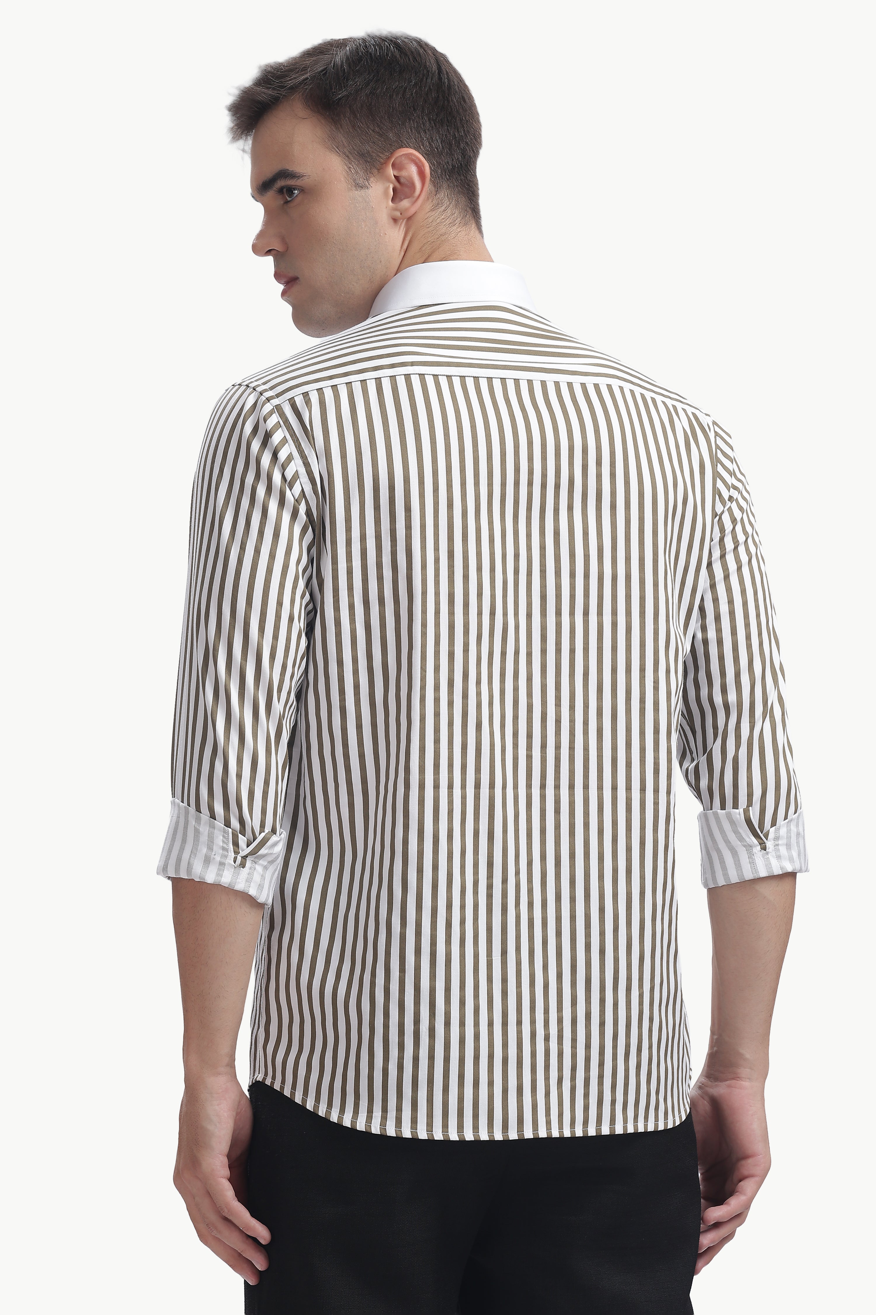 Brown Line White Collar