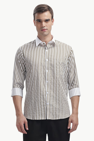 Brown Line White Collar