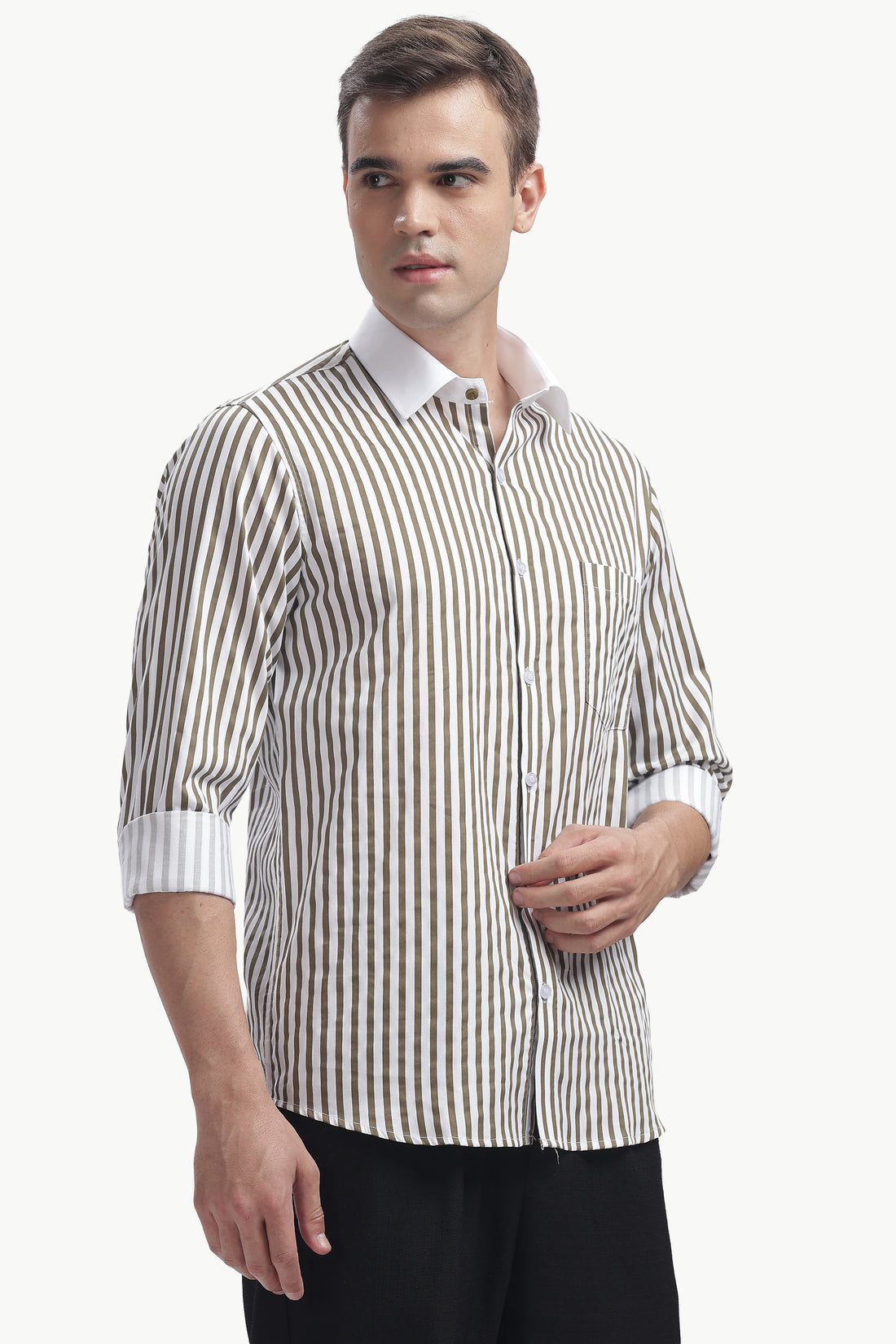 Brown Line White Collar