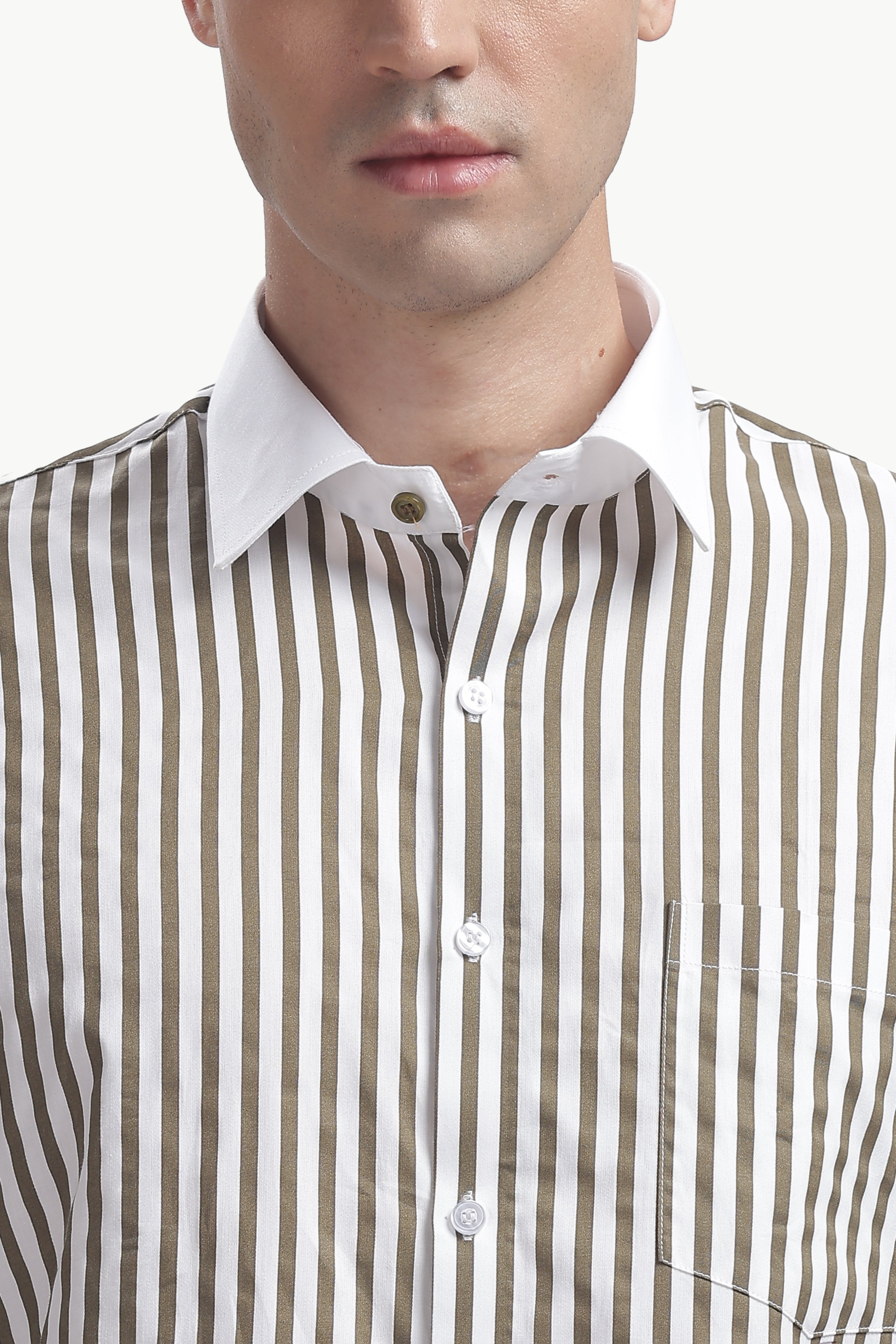 Brown Line White Collar