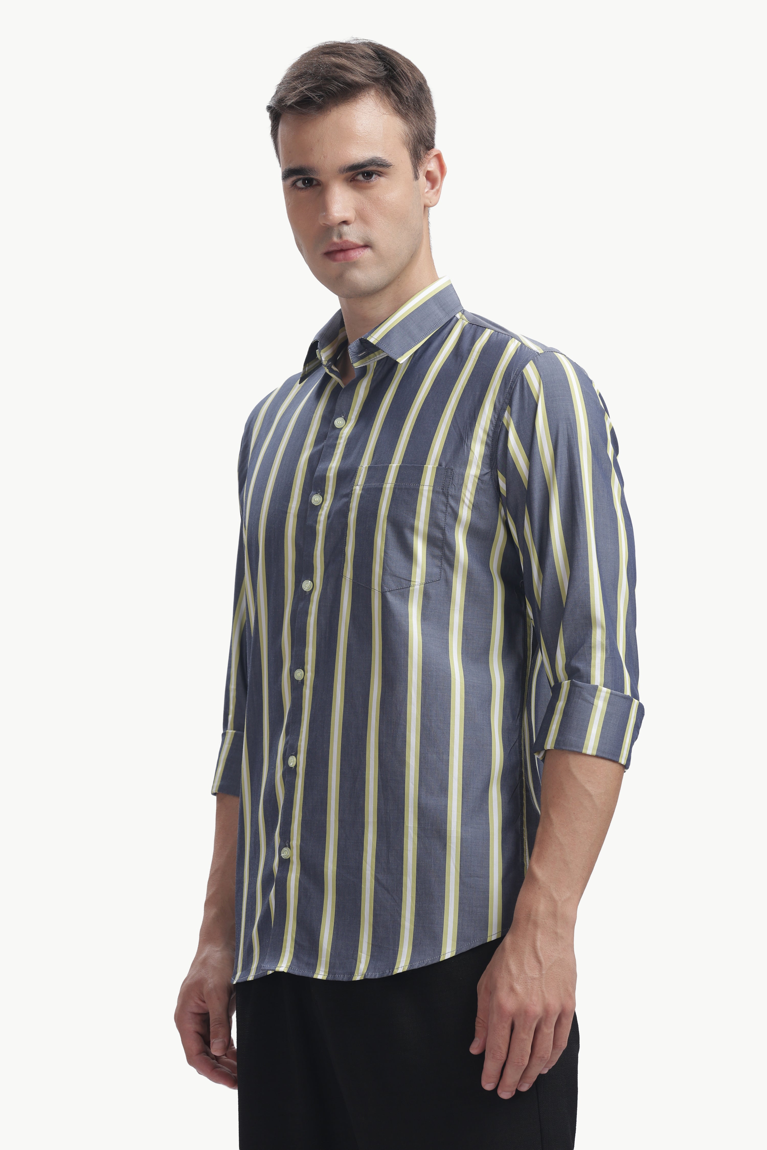 The Regatta stripe & lime line Shirt.