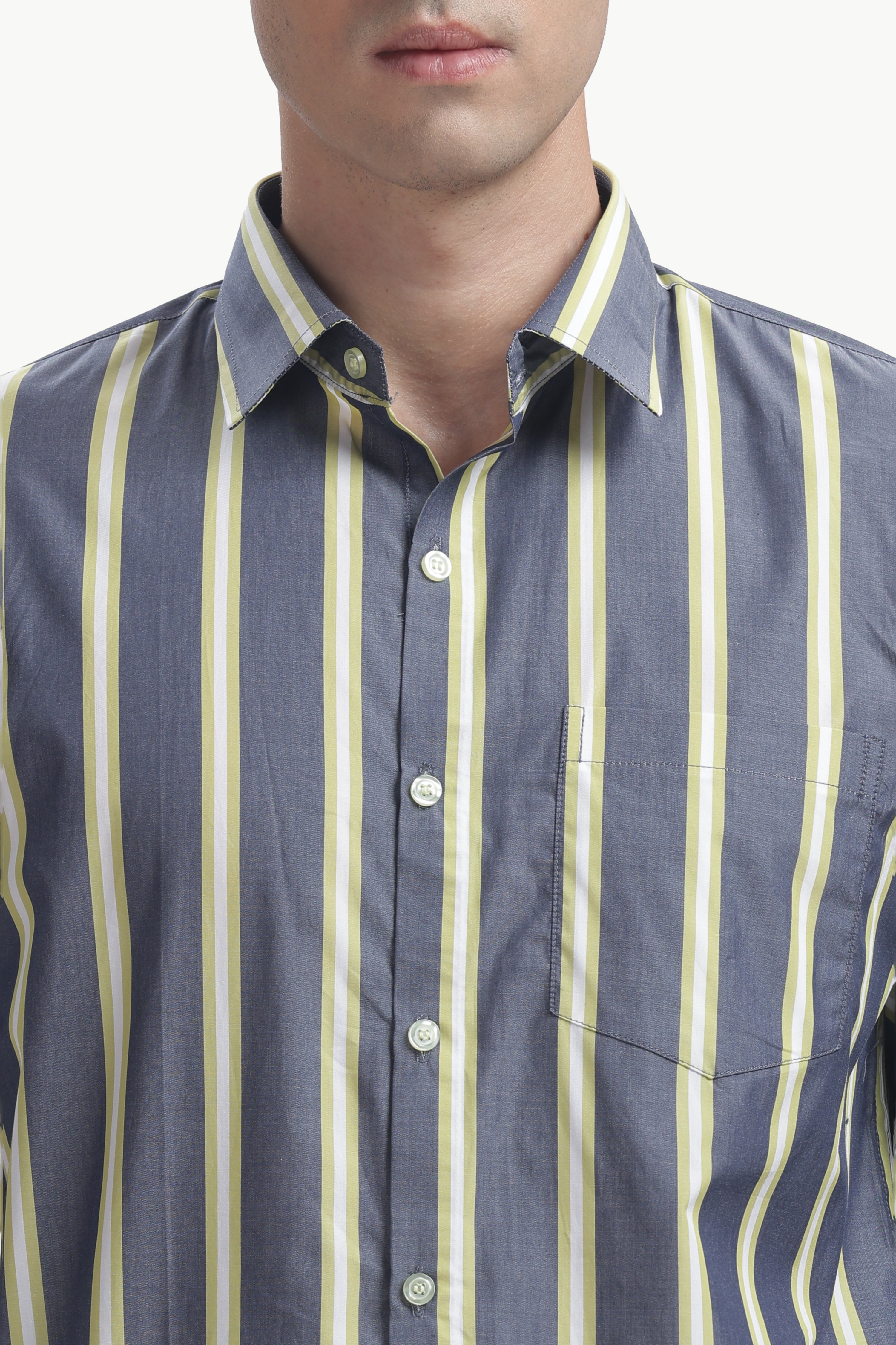 The Regatta stripe & lime line Shirt.