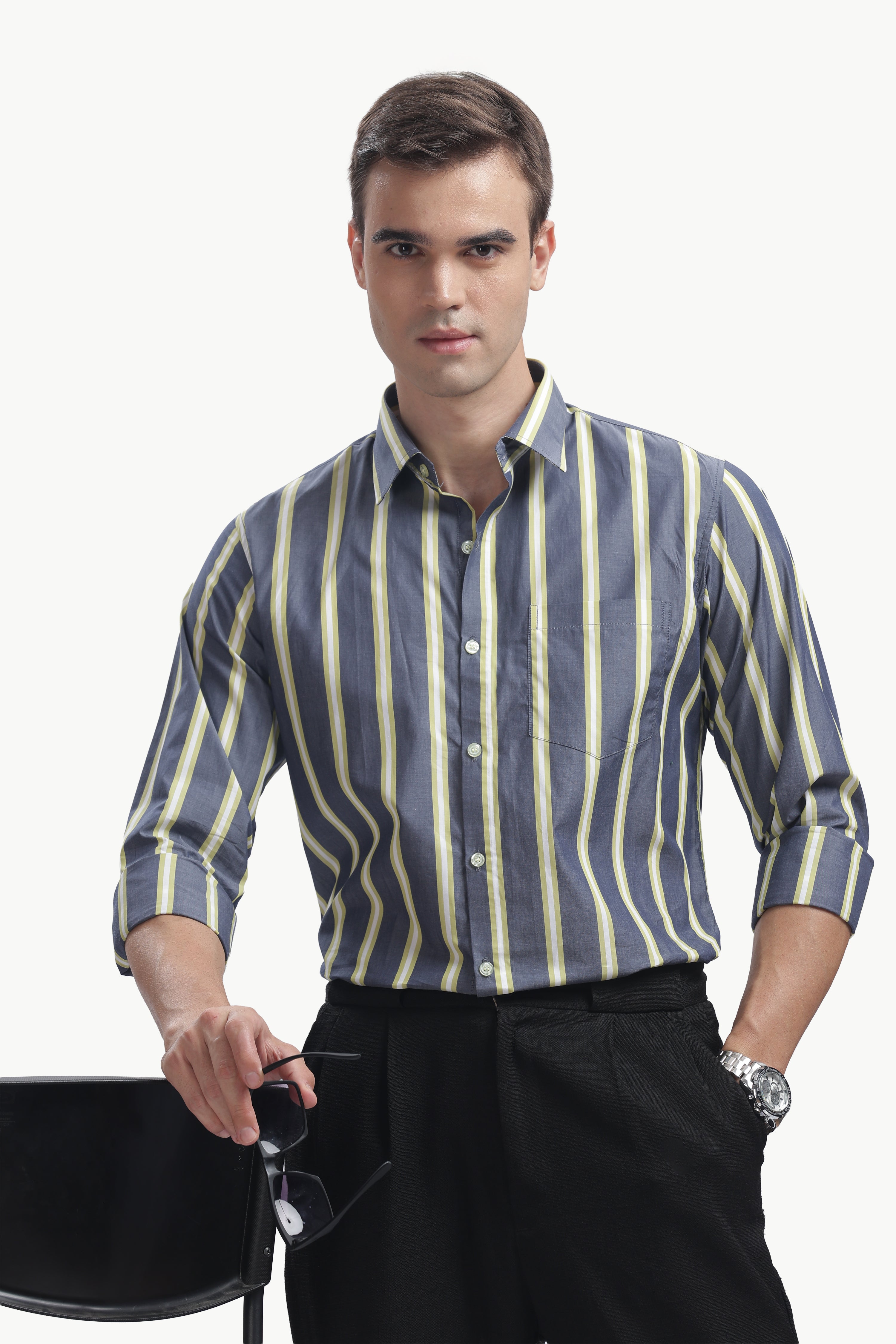 The Regatta stripe & lime line Shirt.