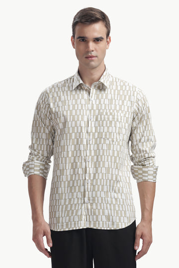 The Sandstone Grid Shirt