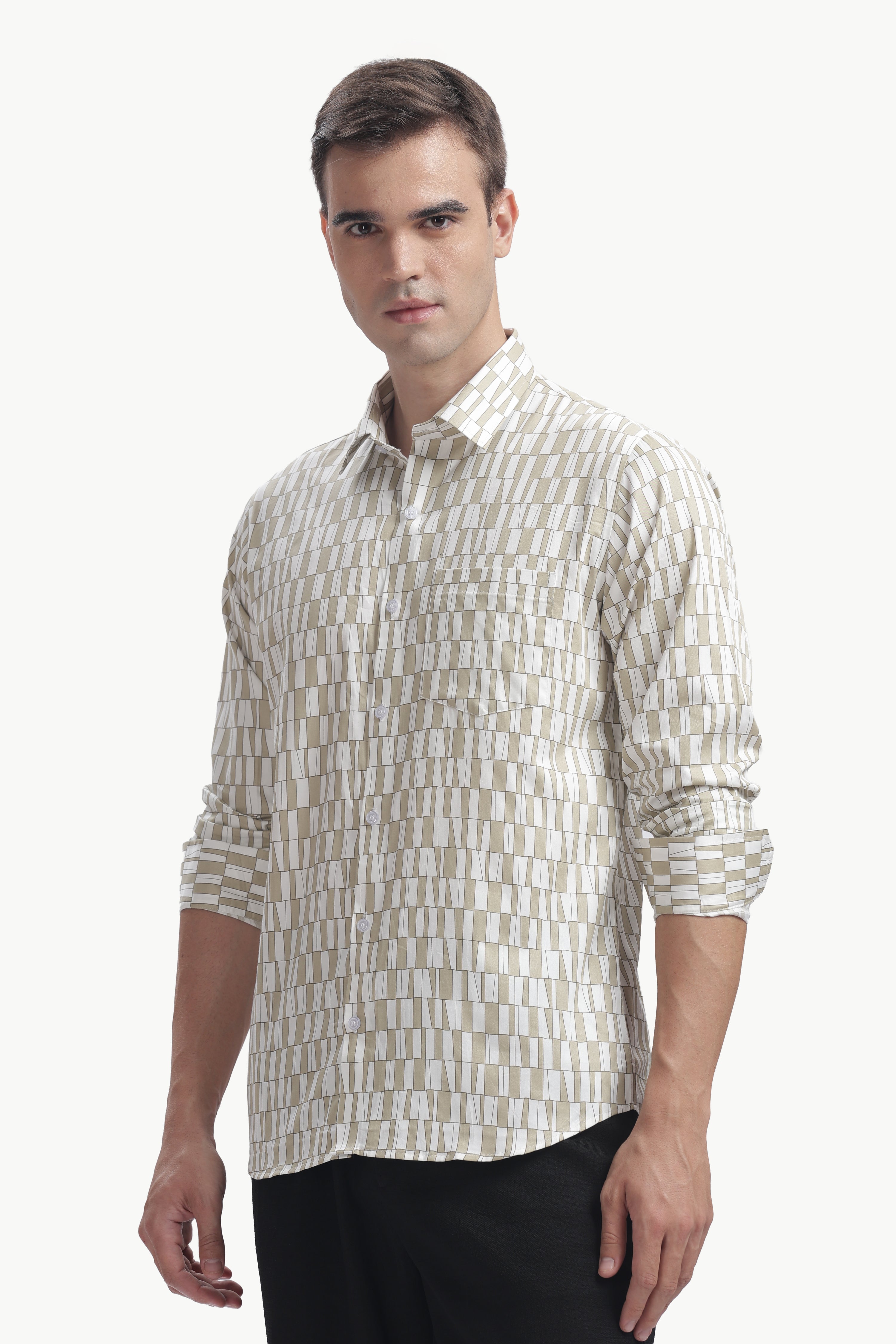 The Sandstone Grid Shirt