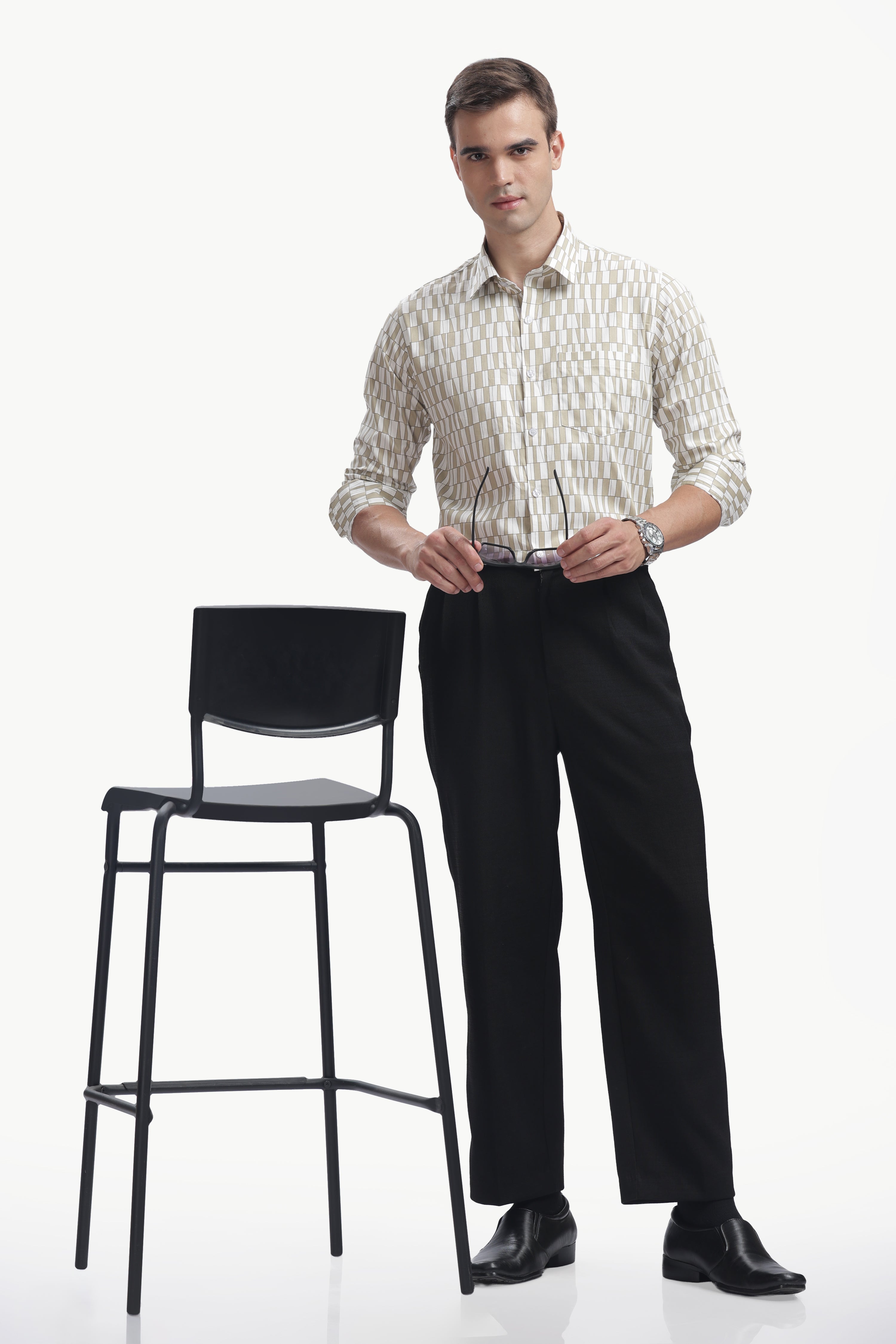 The Sandstone Grid Shirt