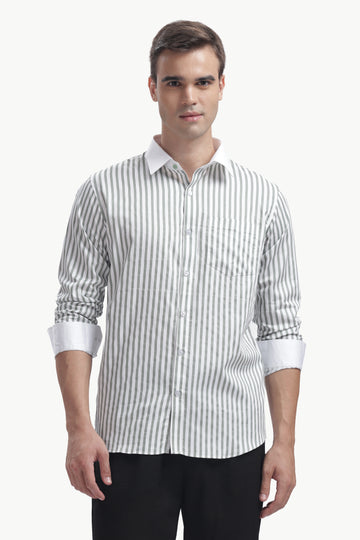 Light Green Line White Collar