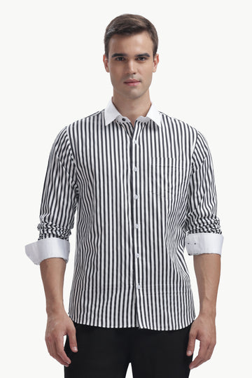 Black Line White Collar