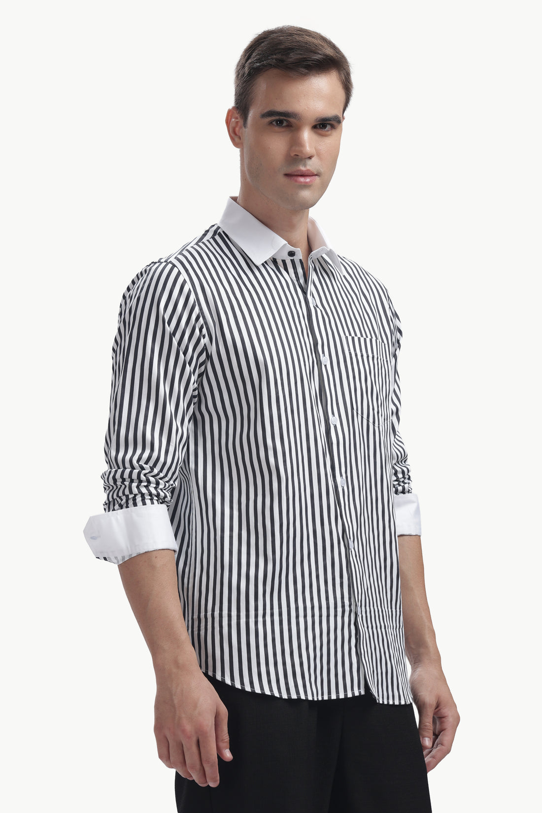 Black Line White Collar