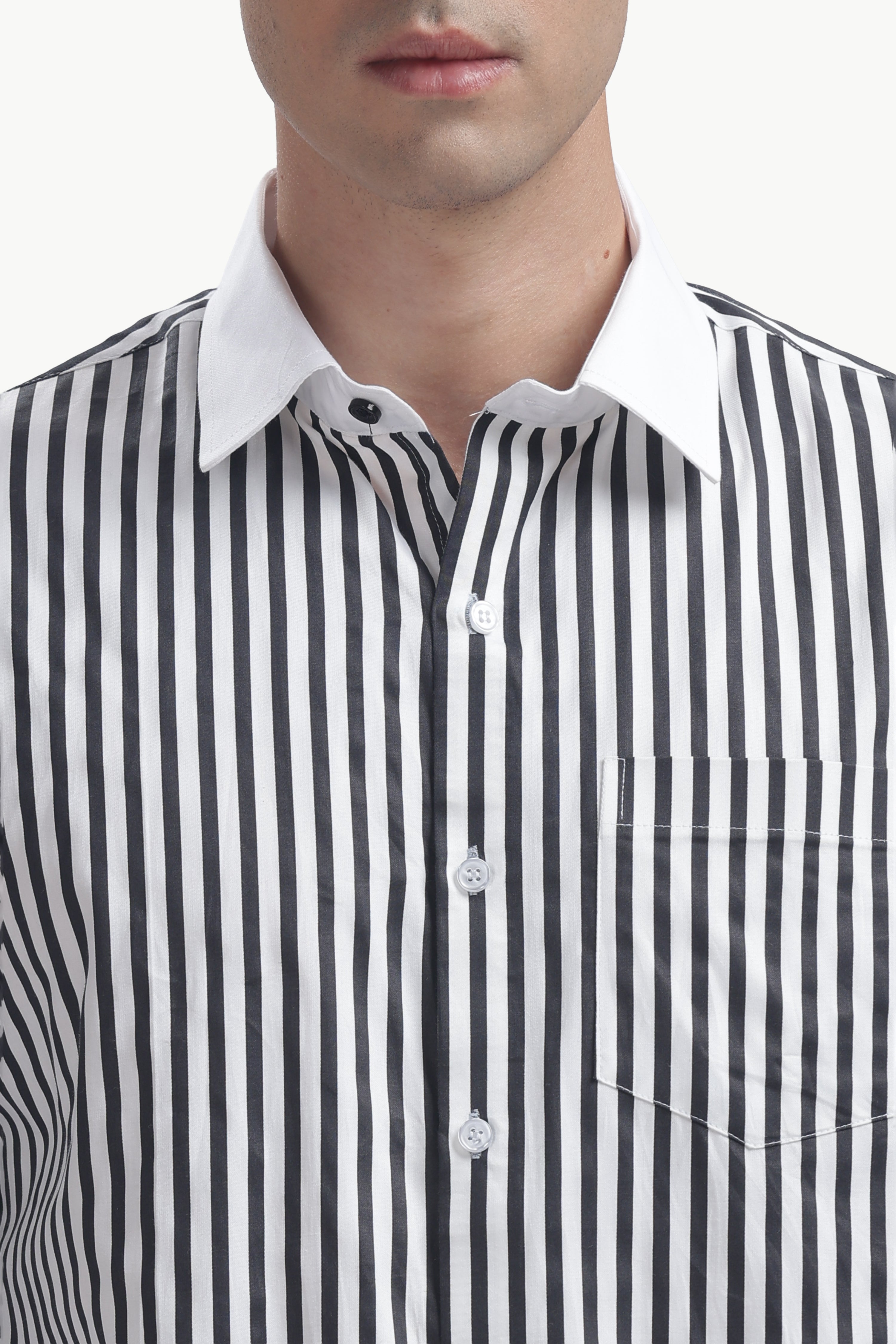 Black Line White Collar