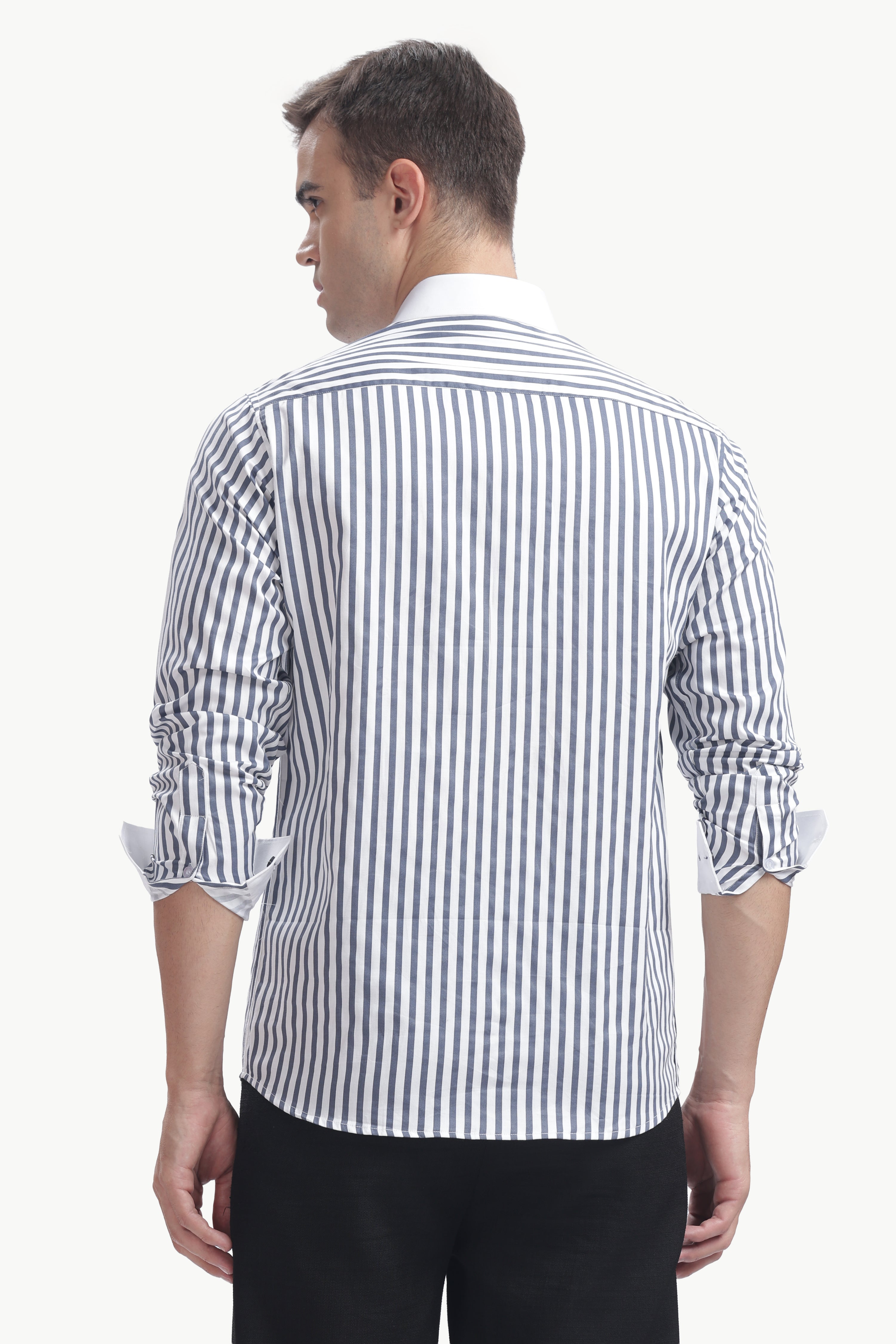Dark Blue Line White Collar