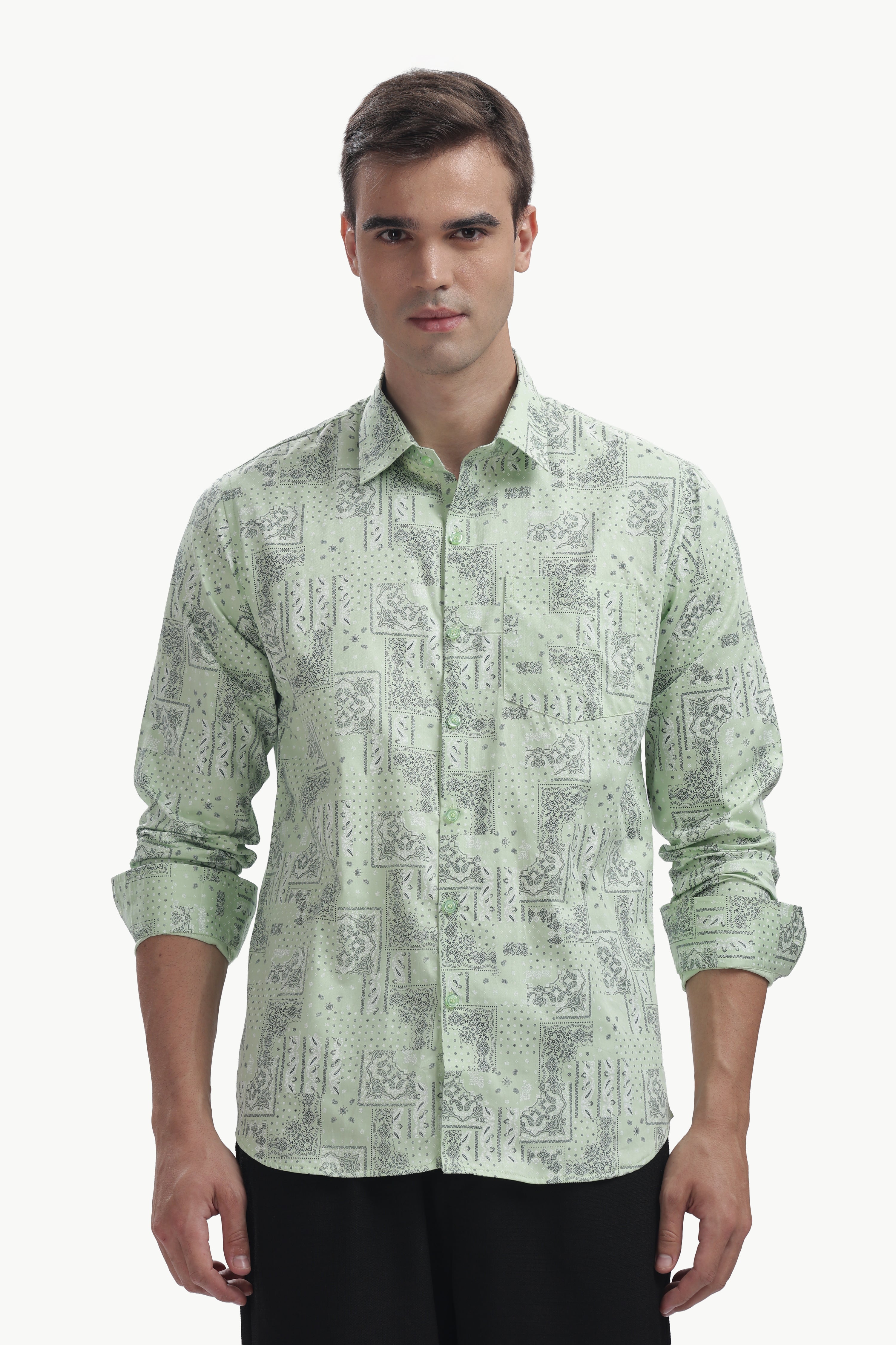 The Pistachio Paisly Shirt