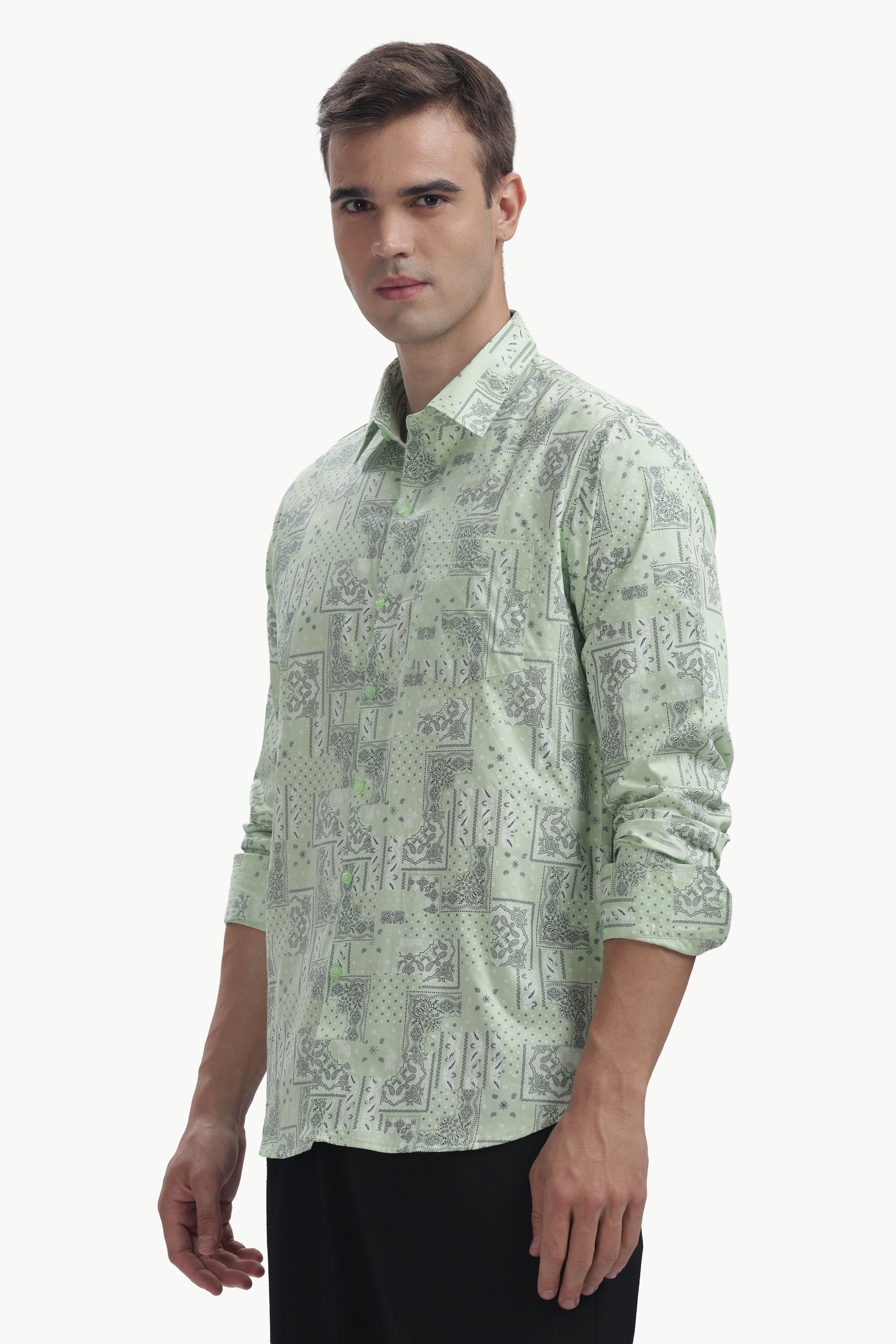 The Pistachio Paisly Shirt