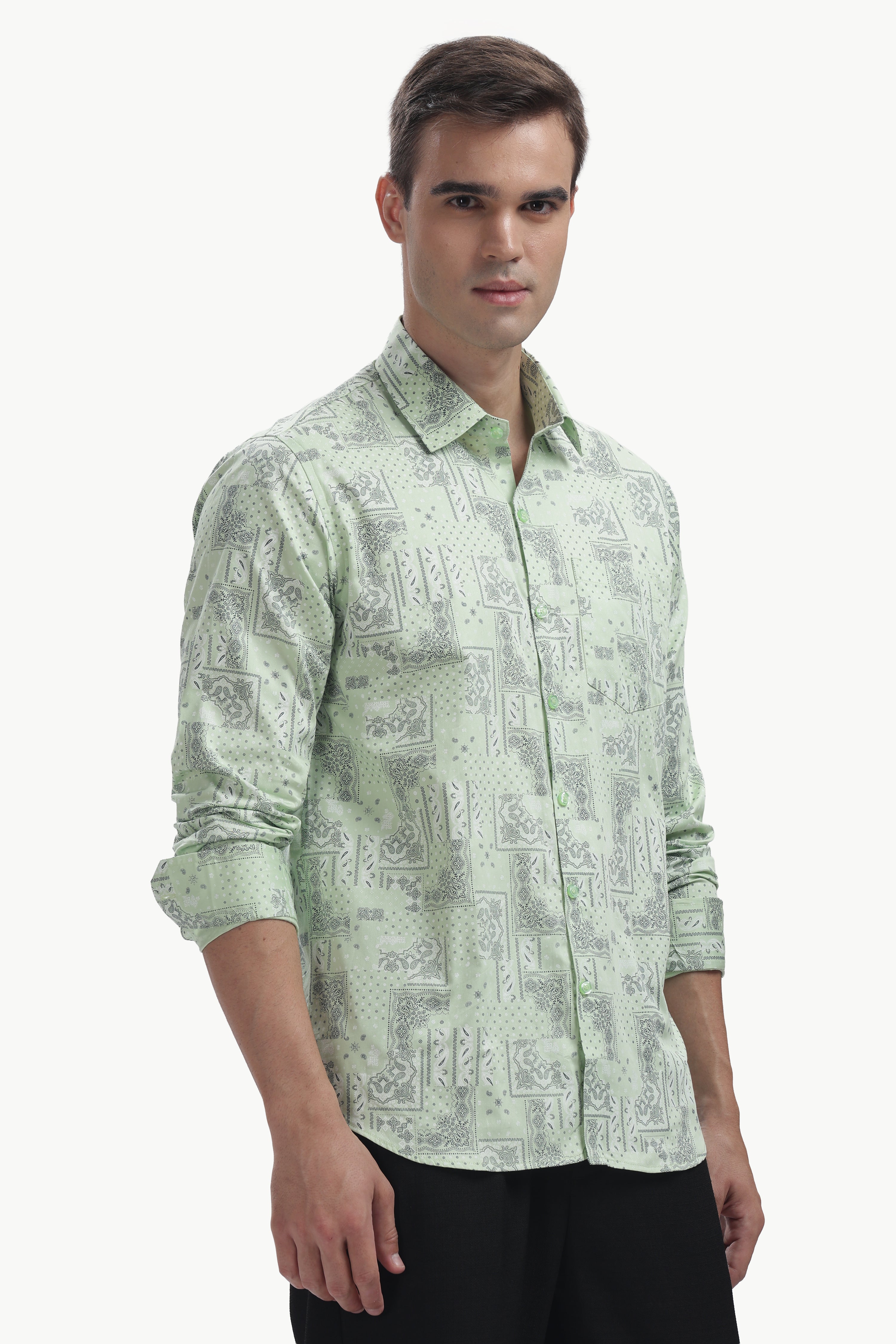 The Pistachio Paisly Shirt