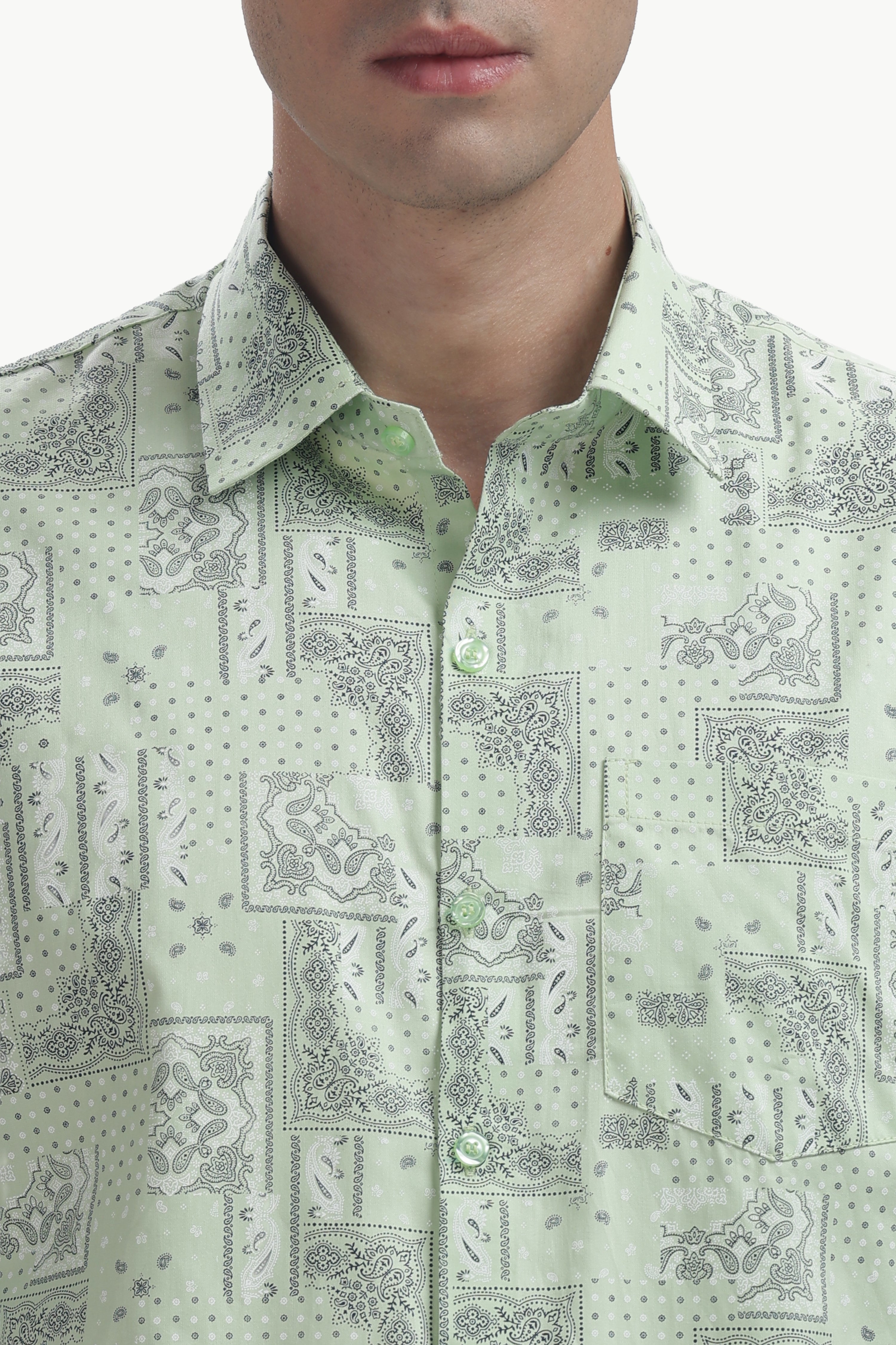 The Pistachio Paisly Shirt