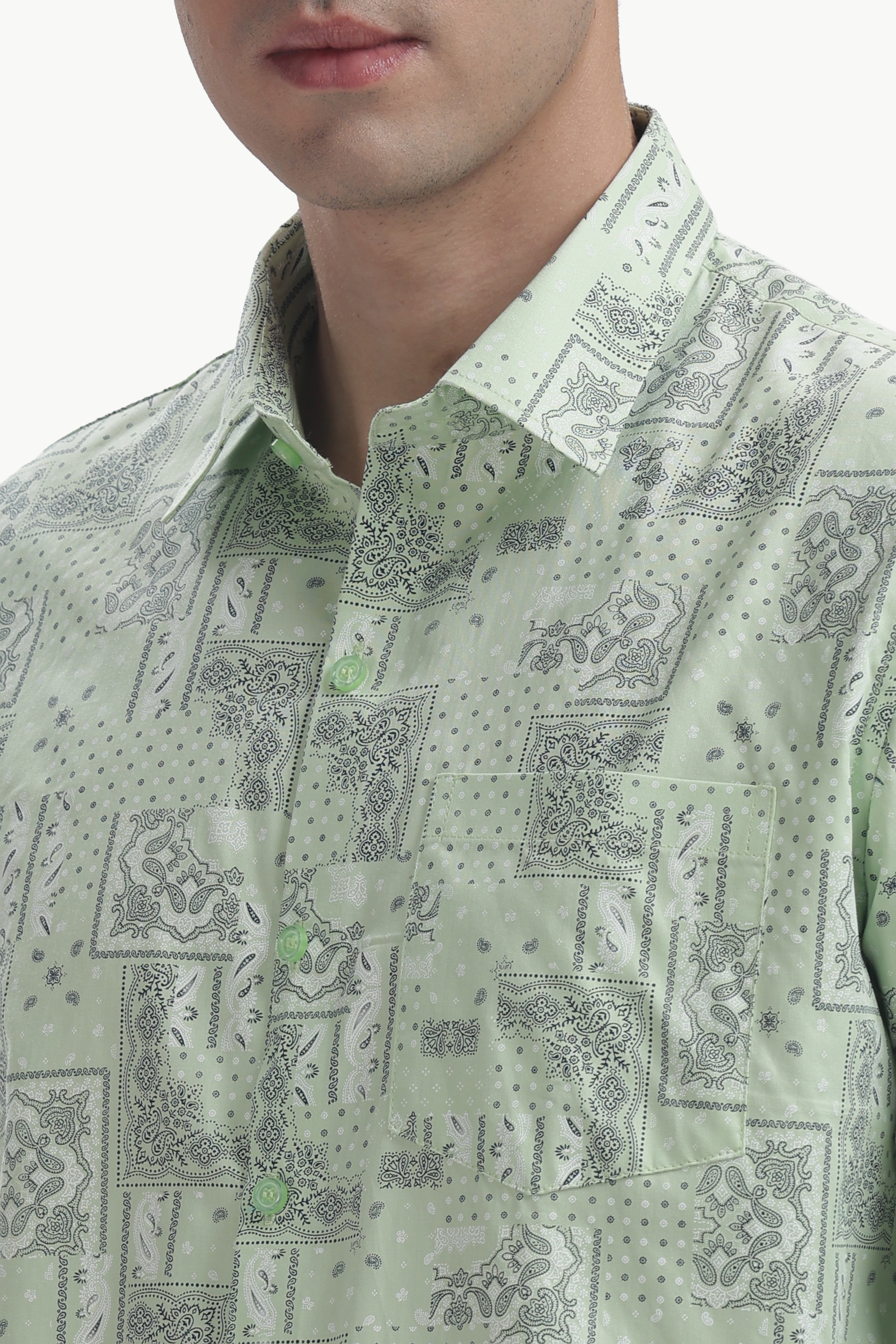 The Pistachio Paisly Shirt