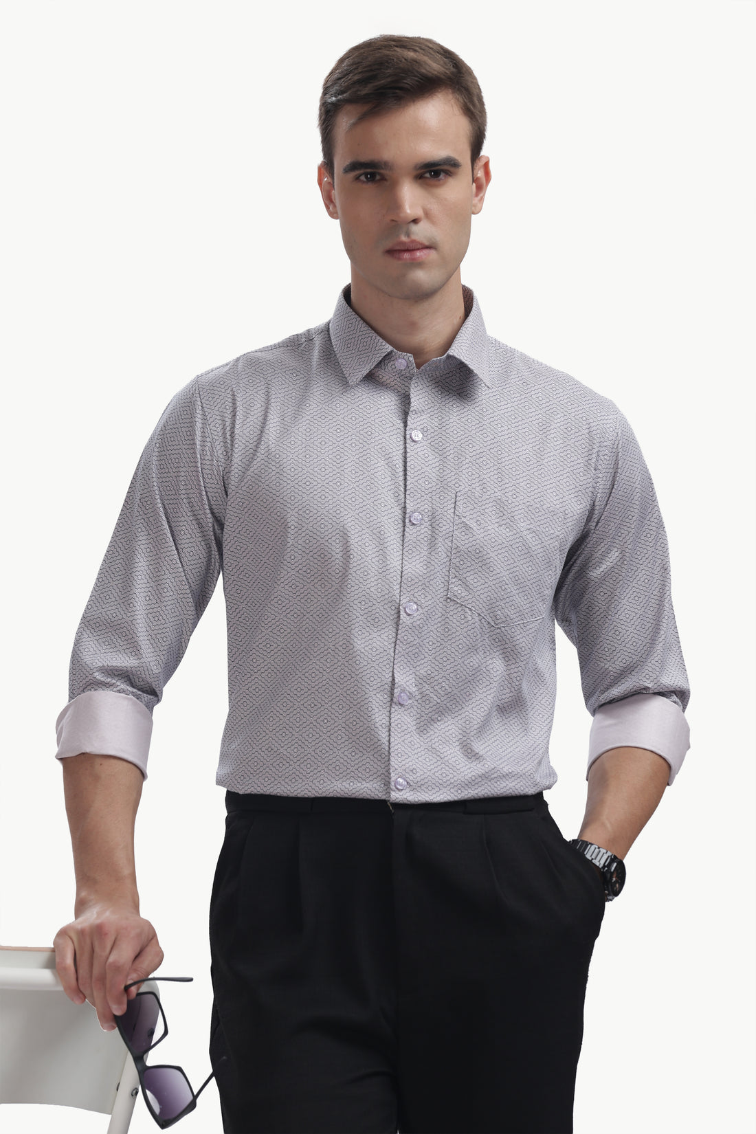 The Graphite Lattice Shirt