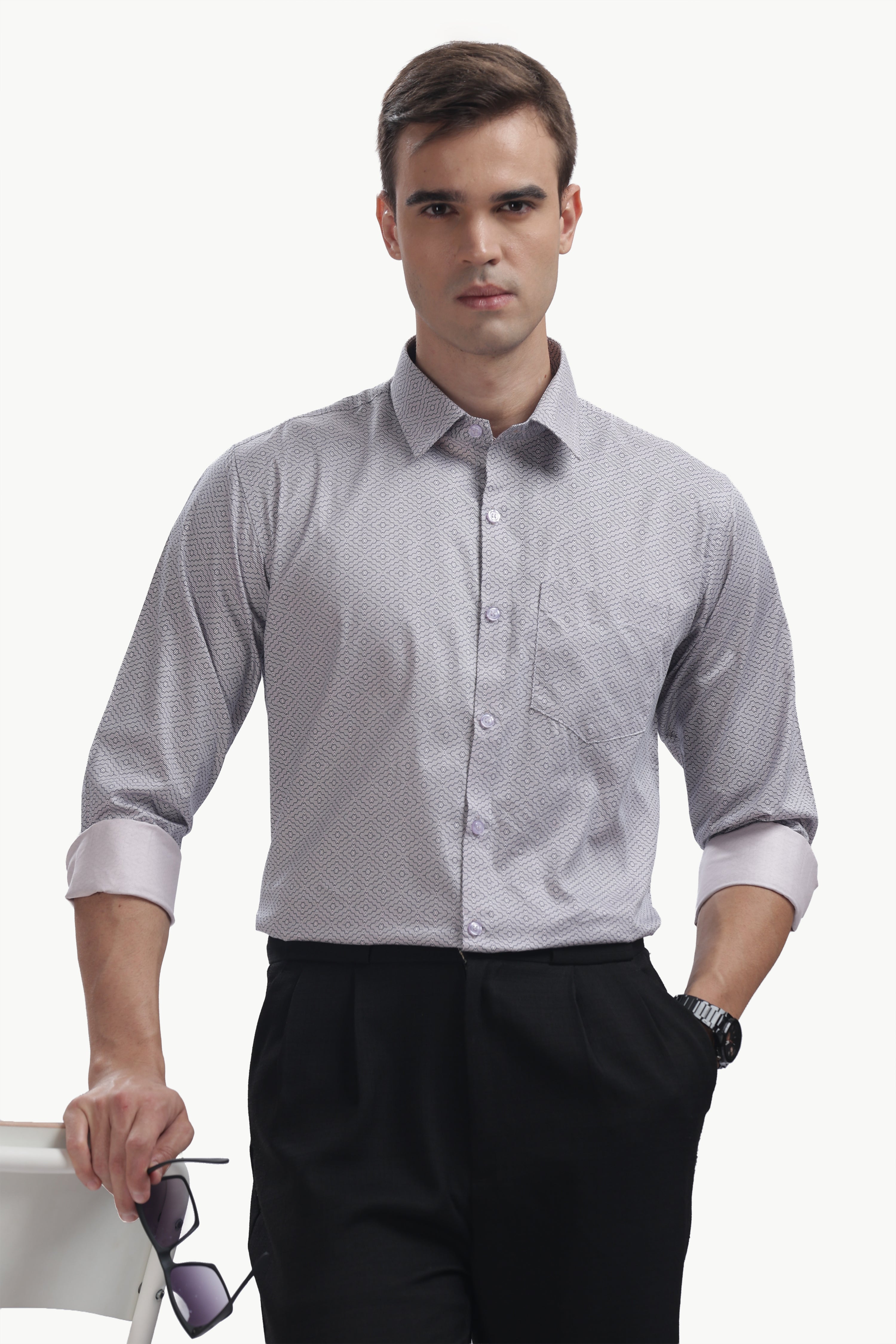 The Graphite Lattice Shirt