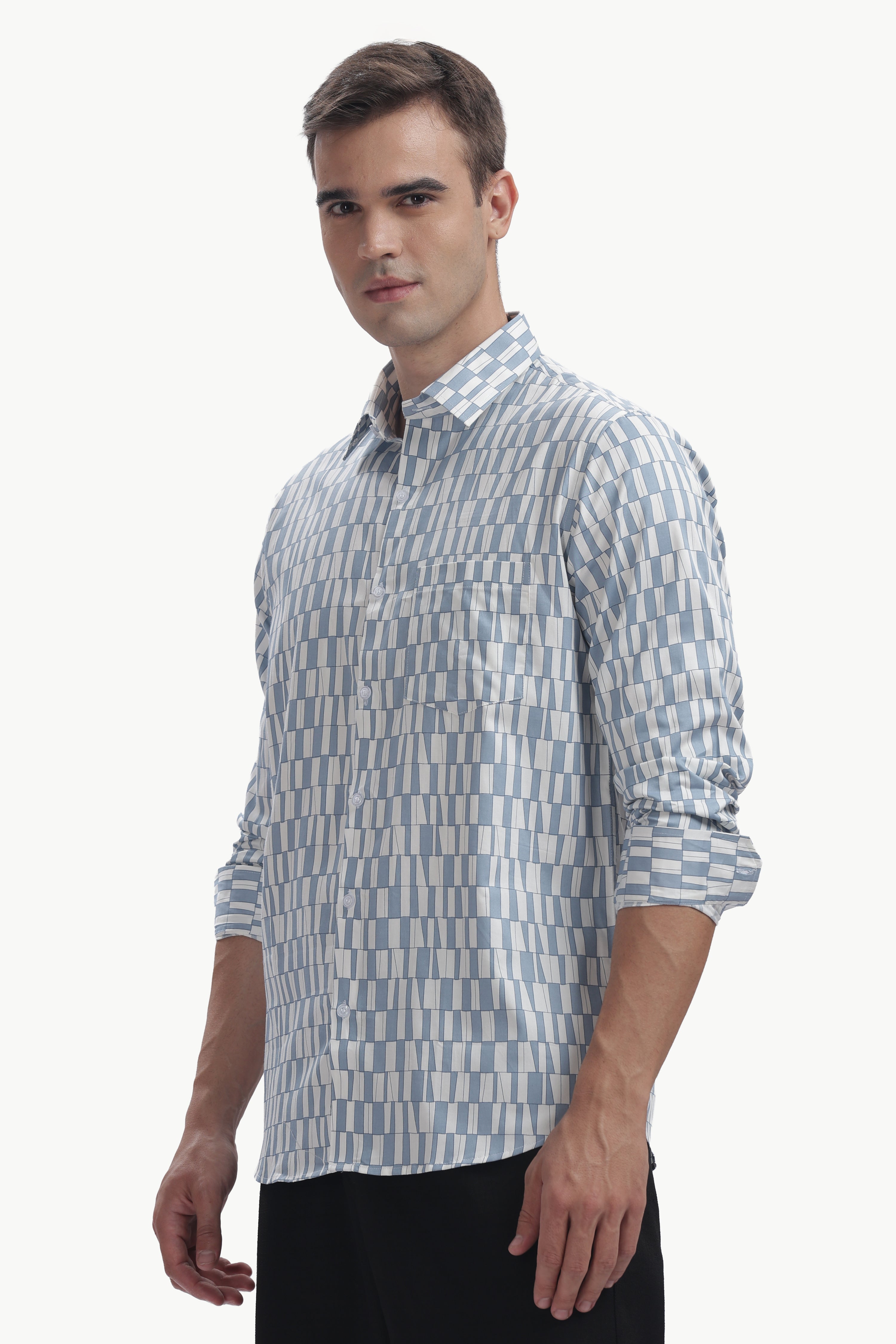 The Blue Print Grid Shirt