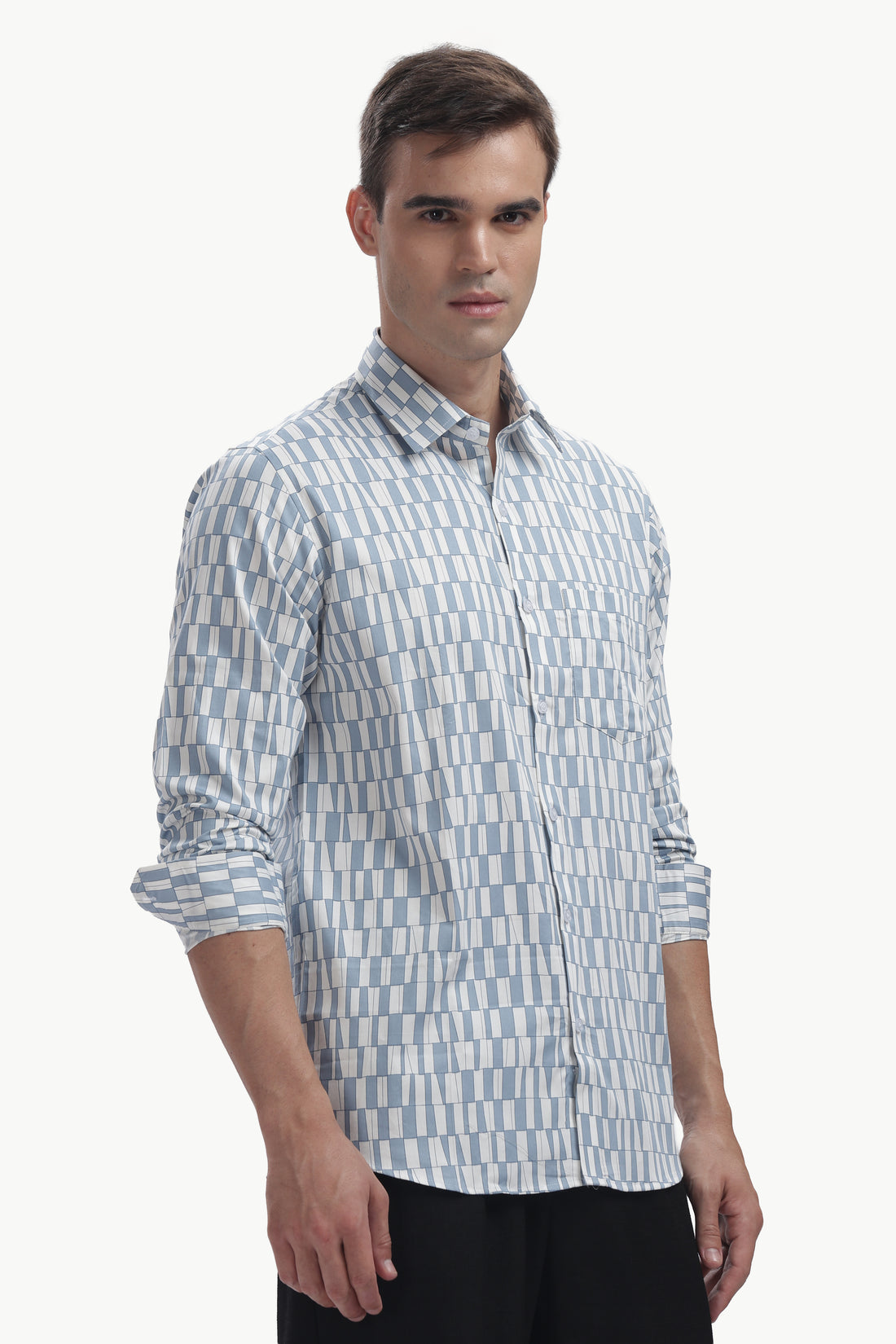 The Blue Print Grid Shirt