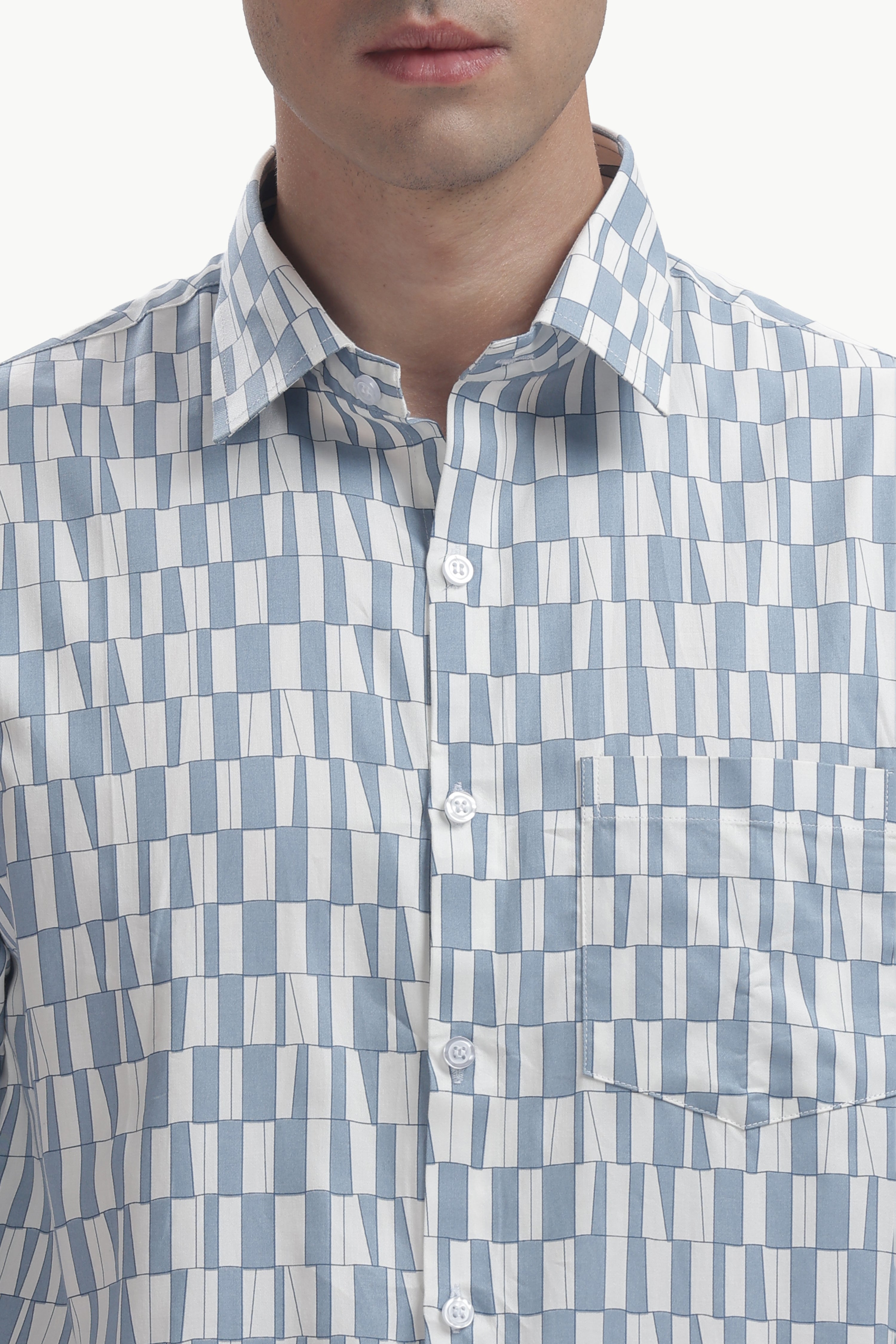 The Blue Print Grid Shirt
