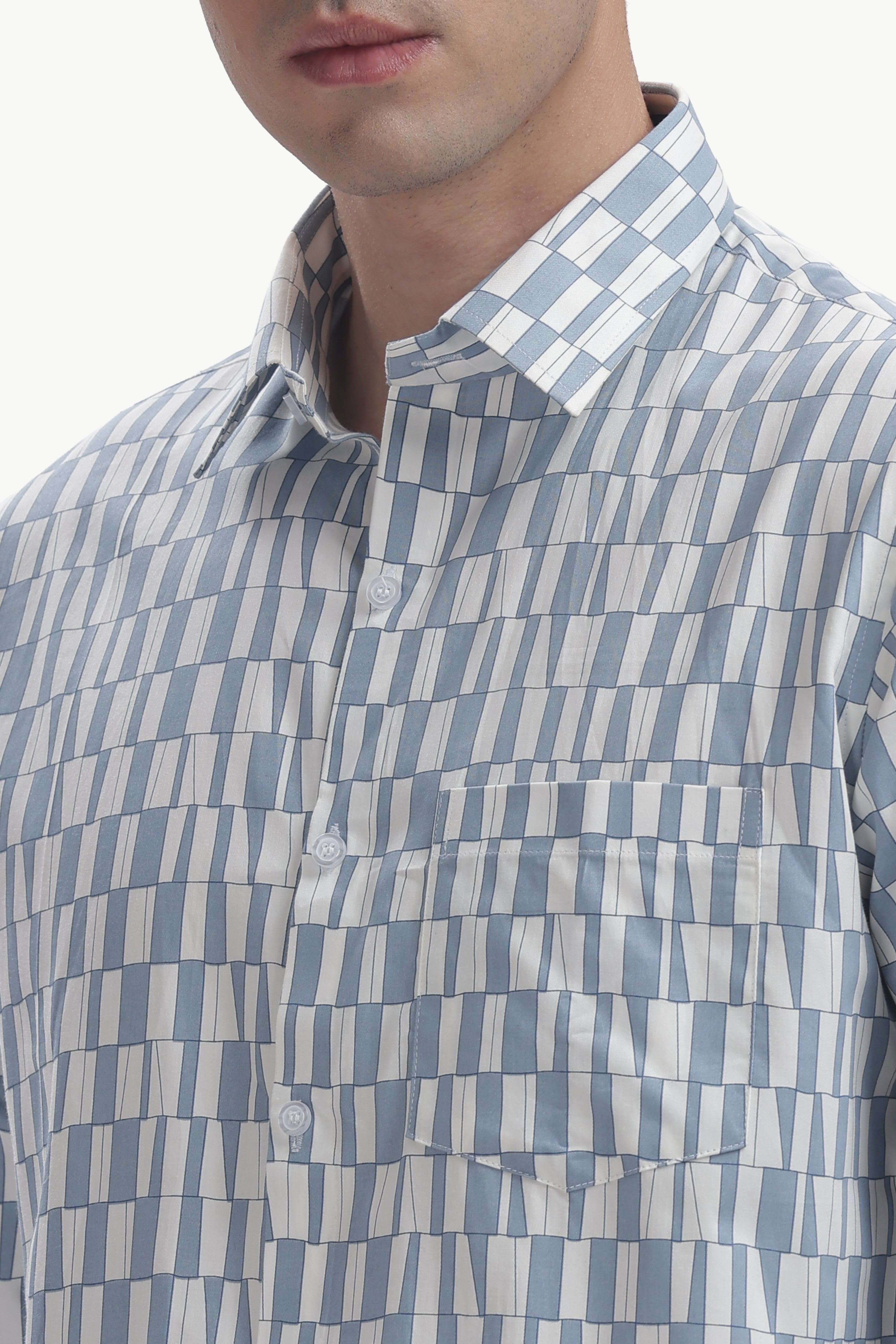 The Blue Print Grid Shirt