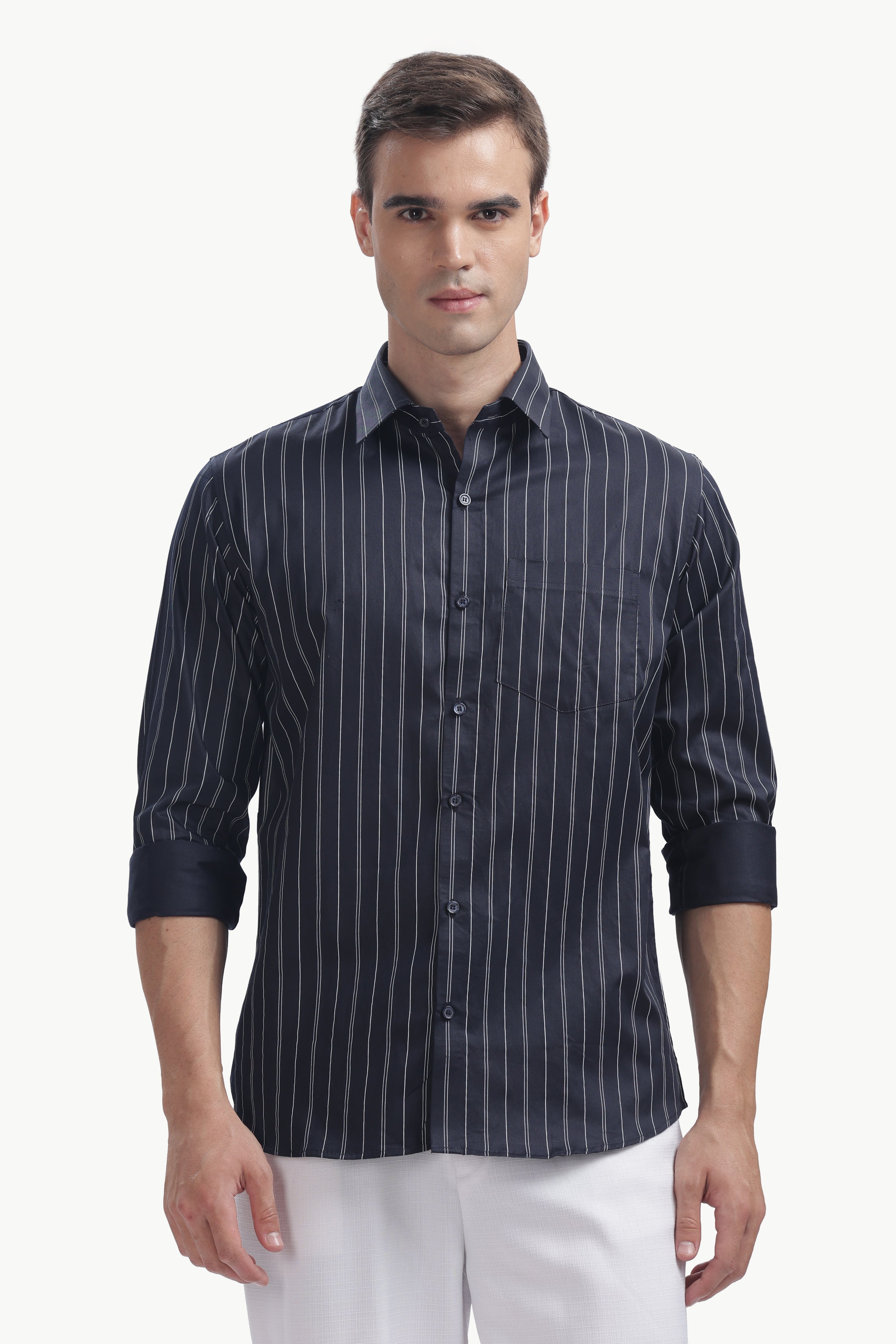 The Midnight Pinstripe Shirt