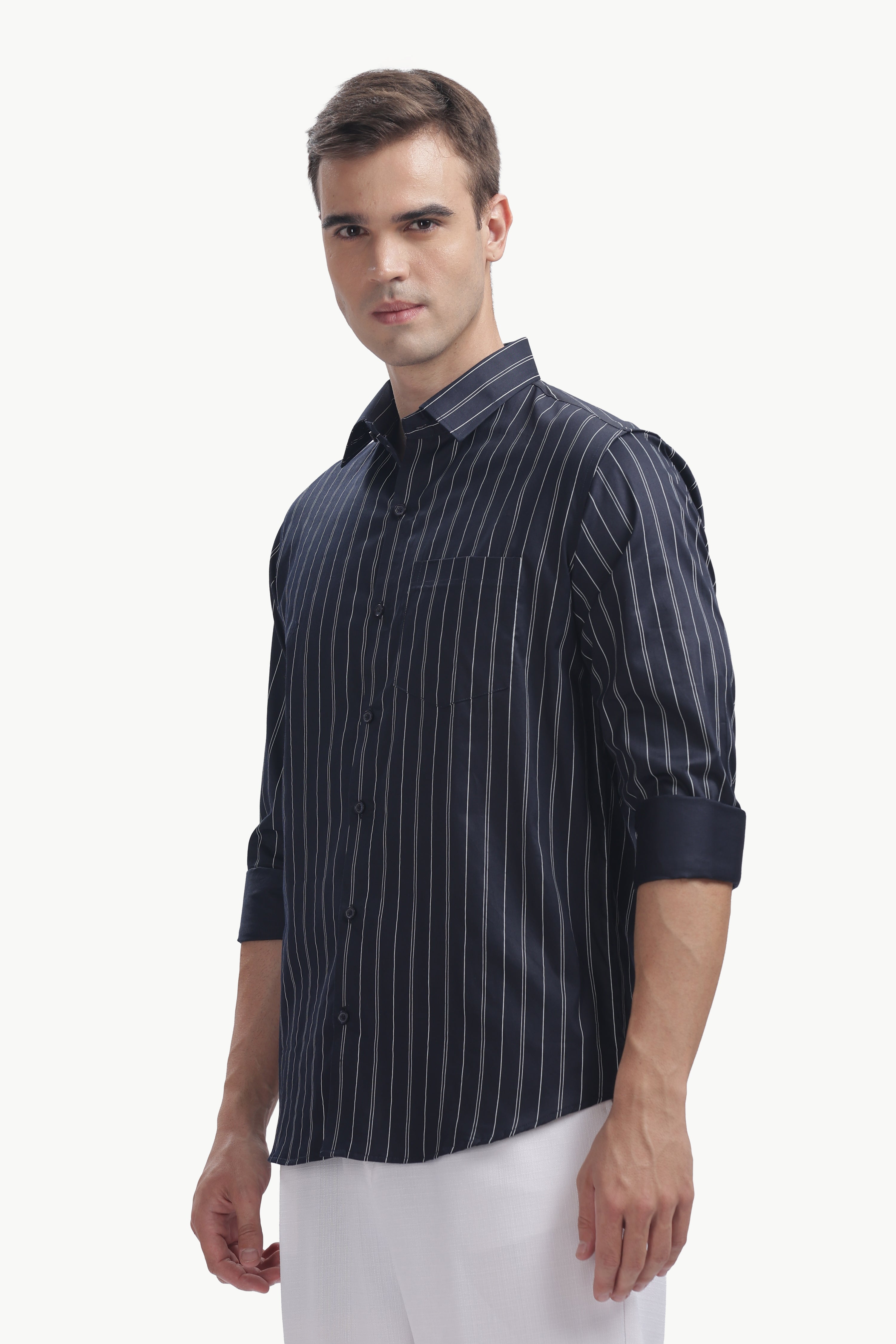 The Midnight Pinstripe Shirt
