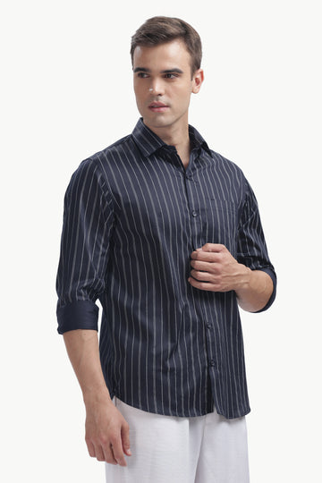 The Midnight Pinstripe Shirt