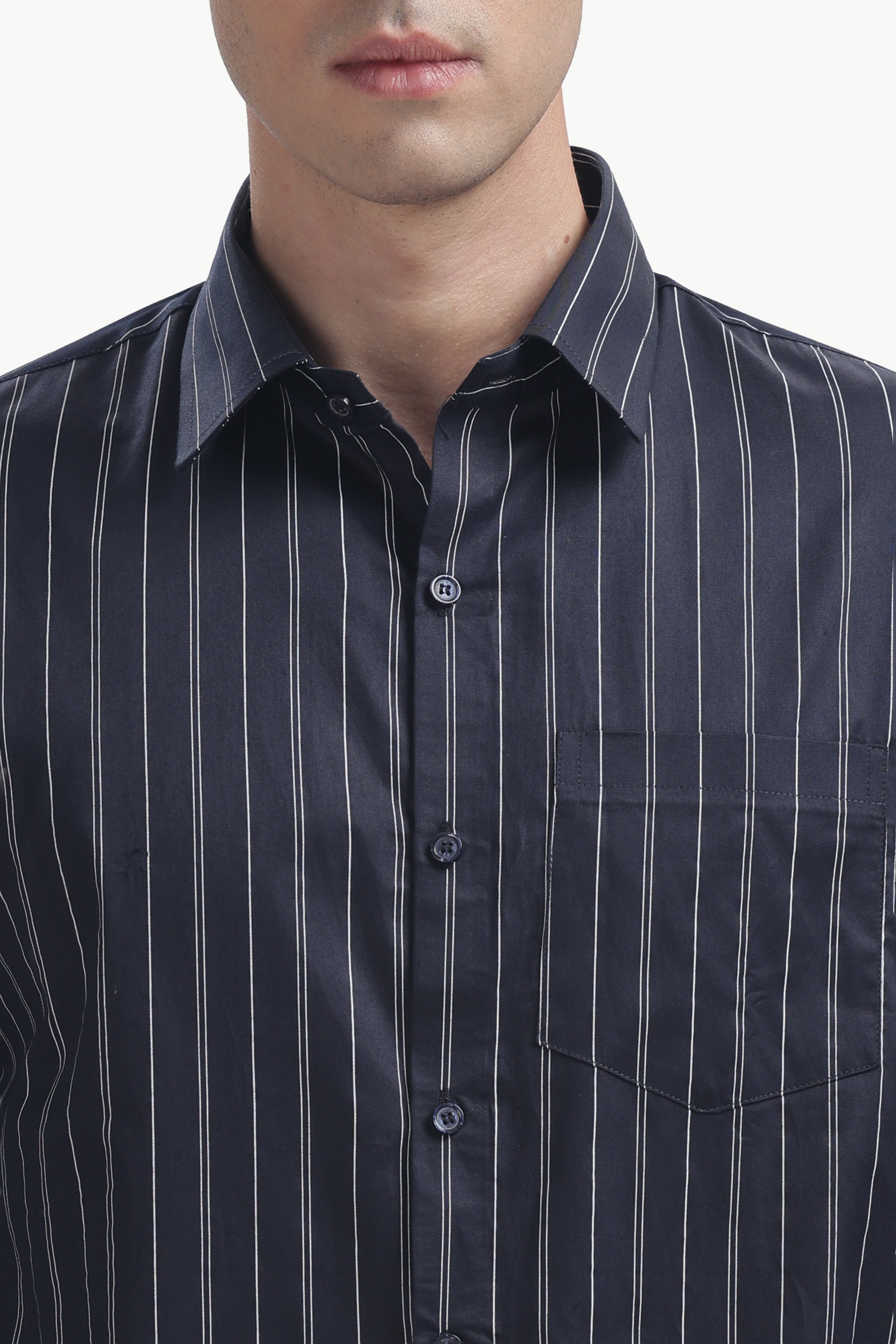 The Midnight Pinstripe Shirt