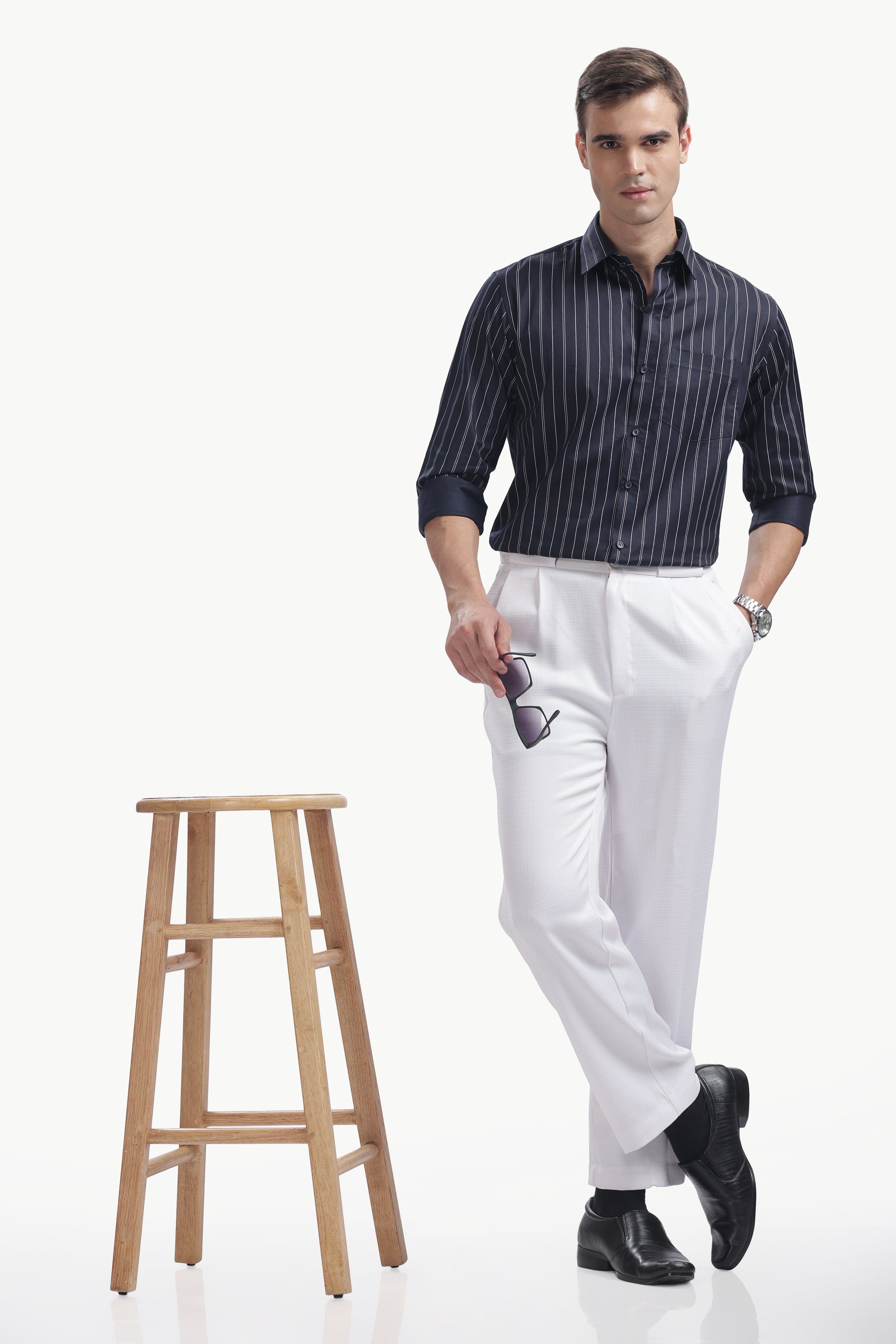 The Midnight Pinstripe Shirt
