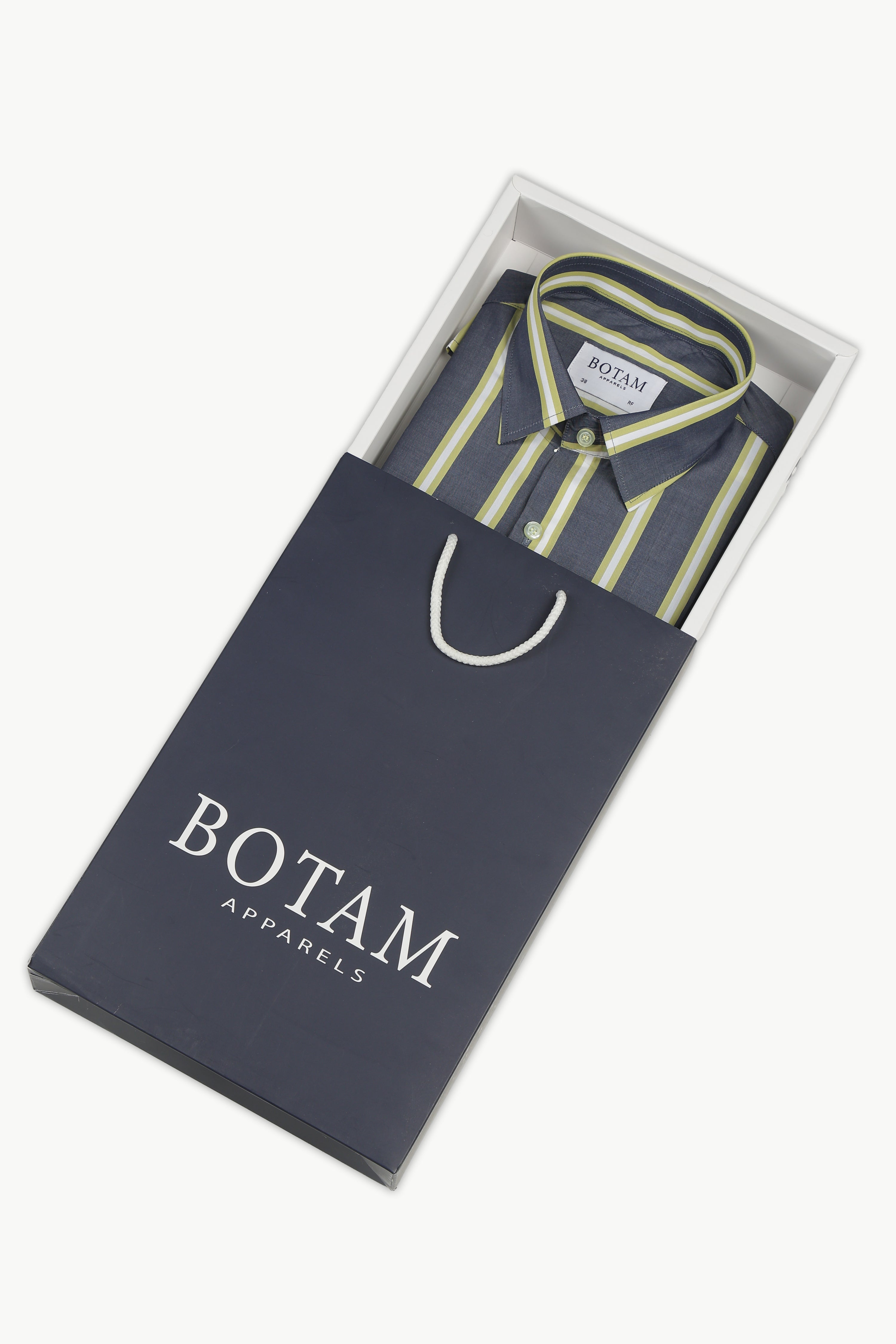 The Regatta stripe & lime line Shirt.