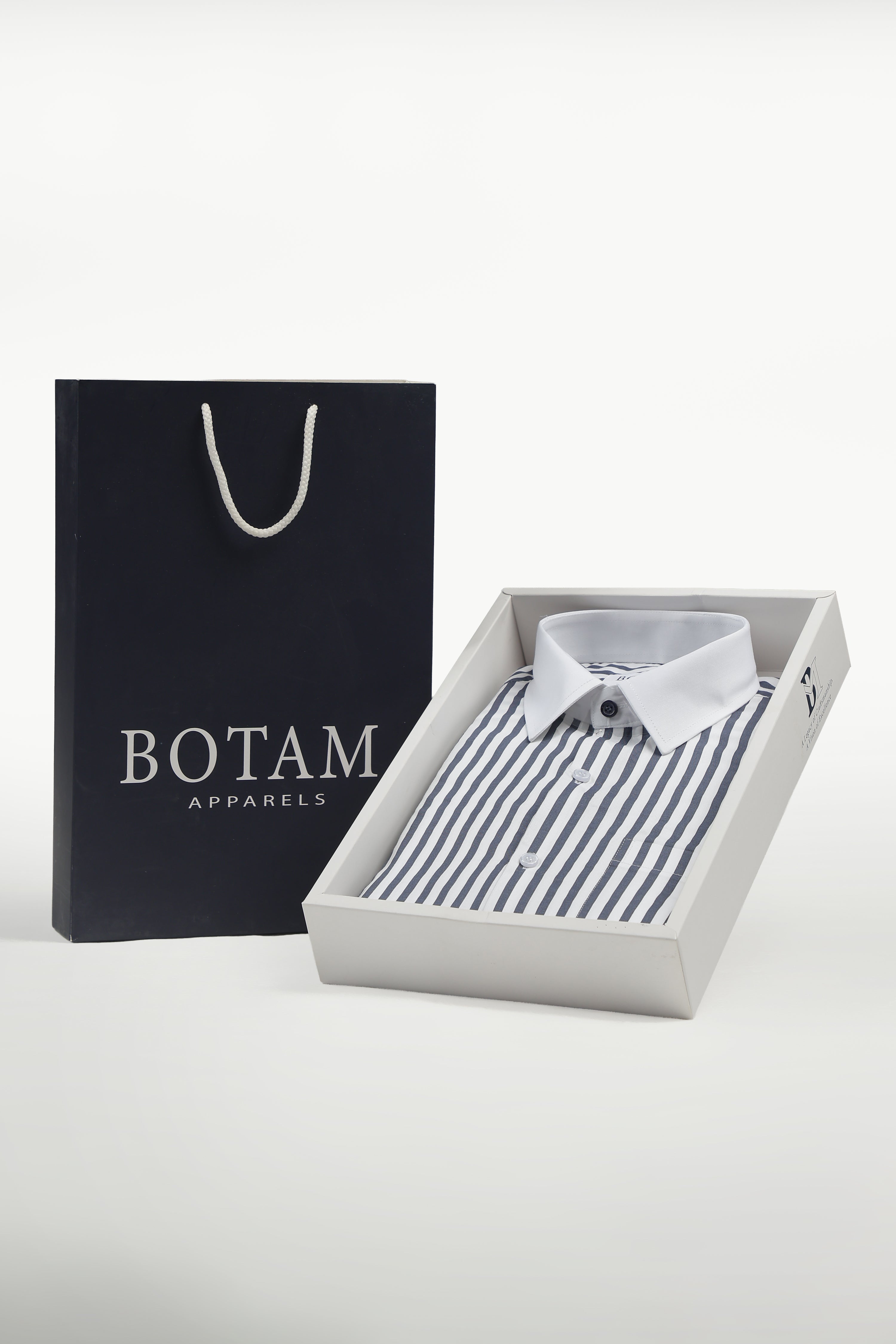 Dark Blue Line White Collar