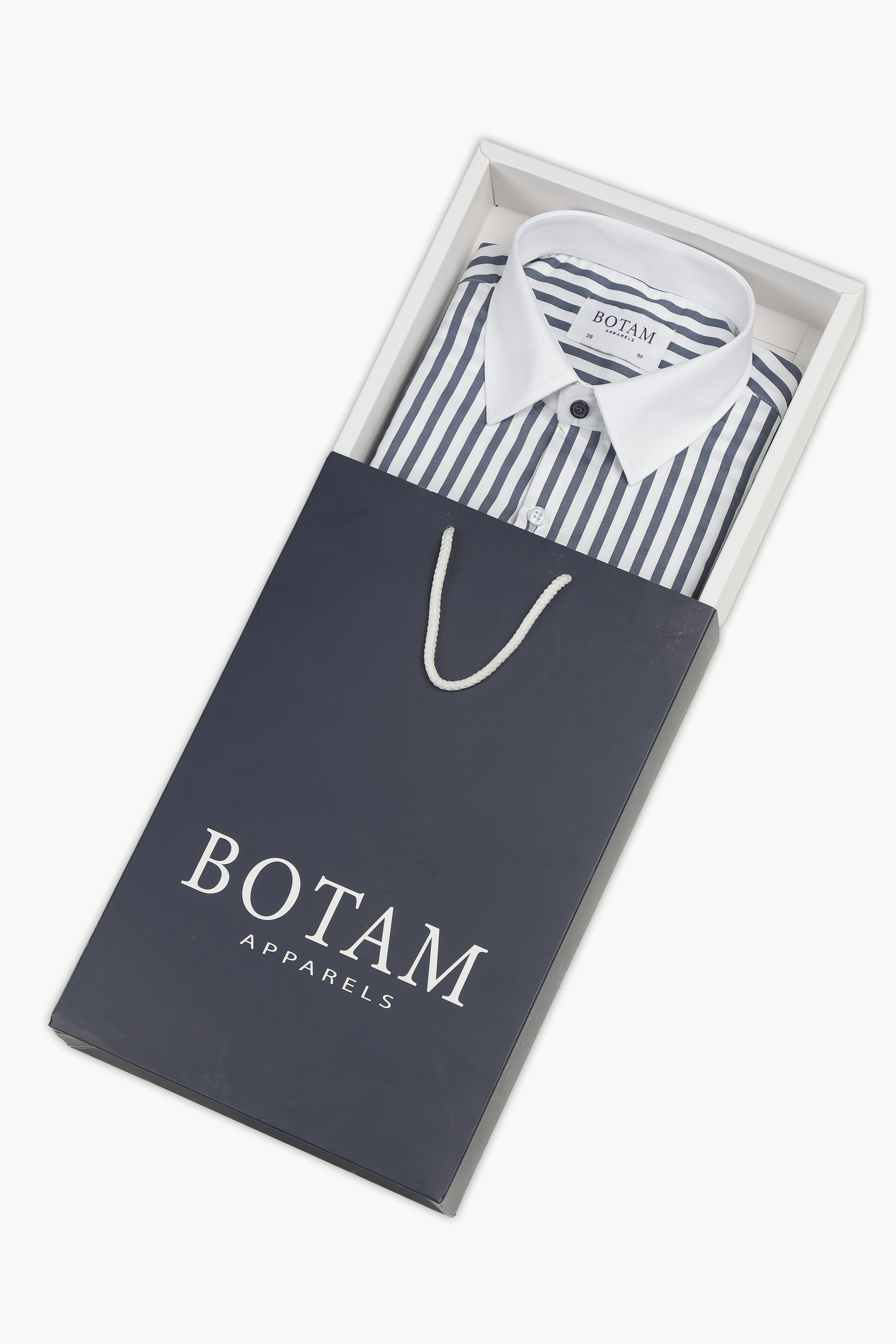 Dark Blue Line White Collar
