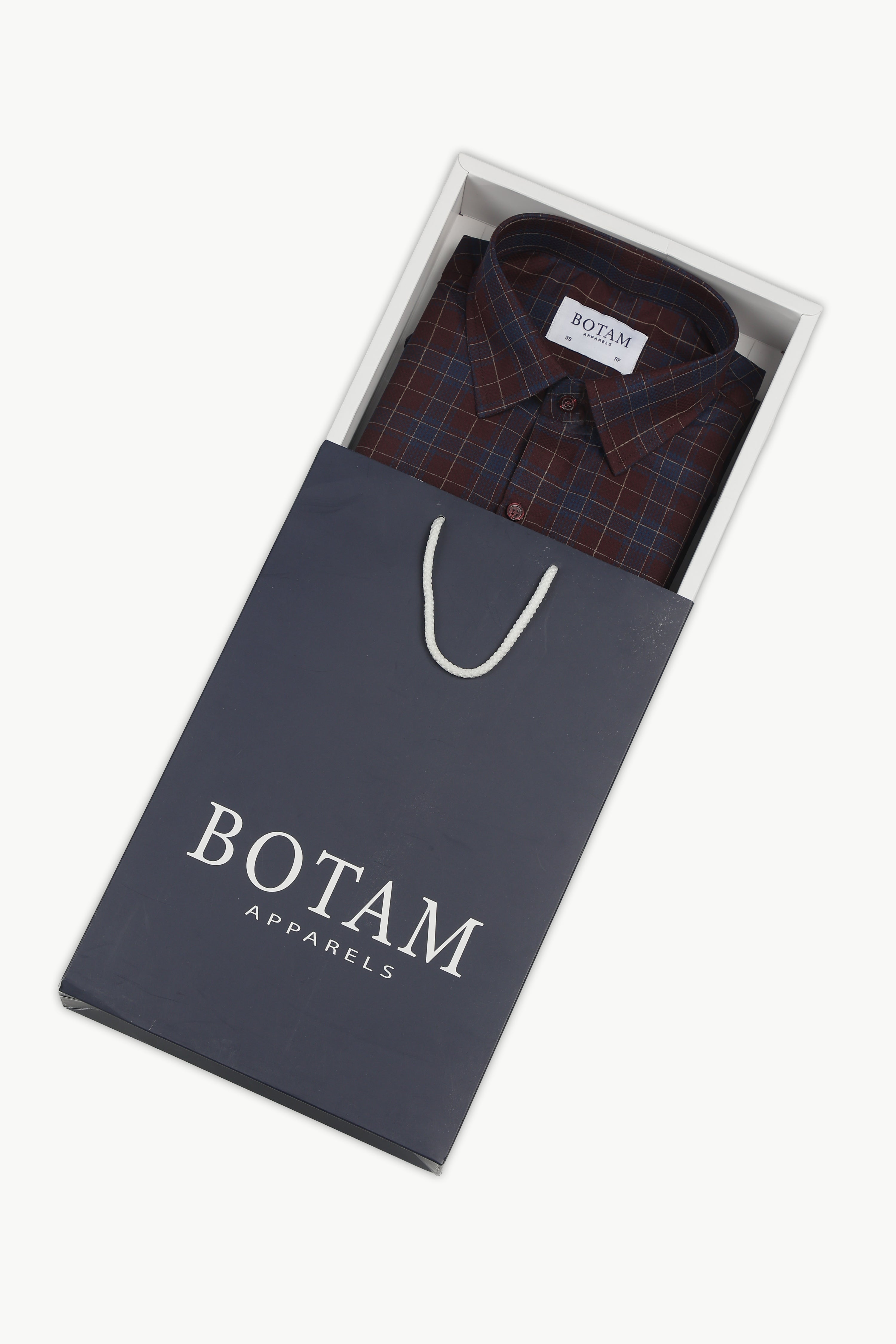 The Burgundy Indigo Plaid Shirt