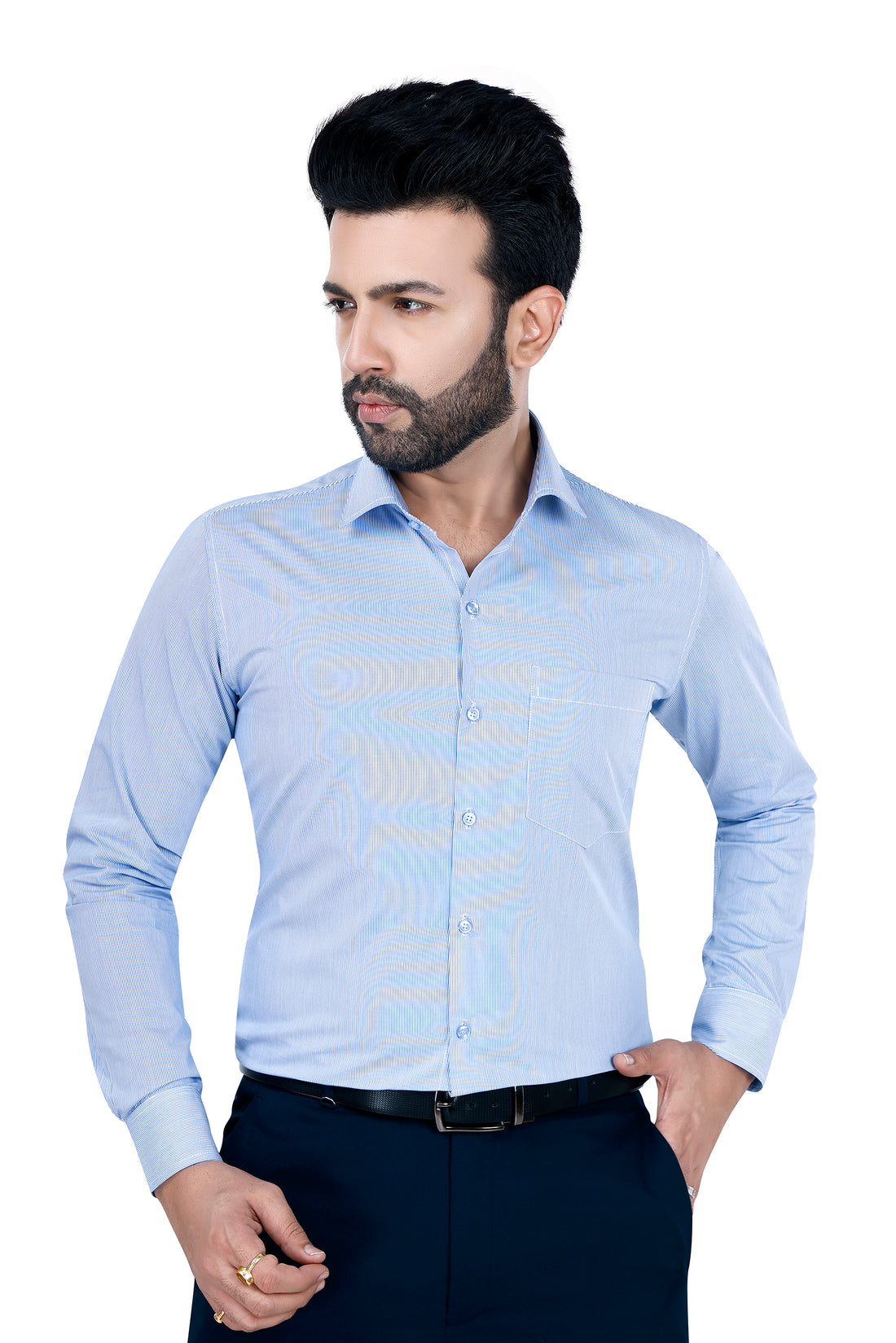 Stripped Cotton blue Shirt