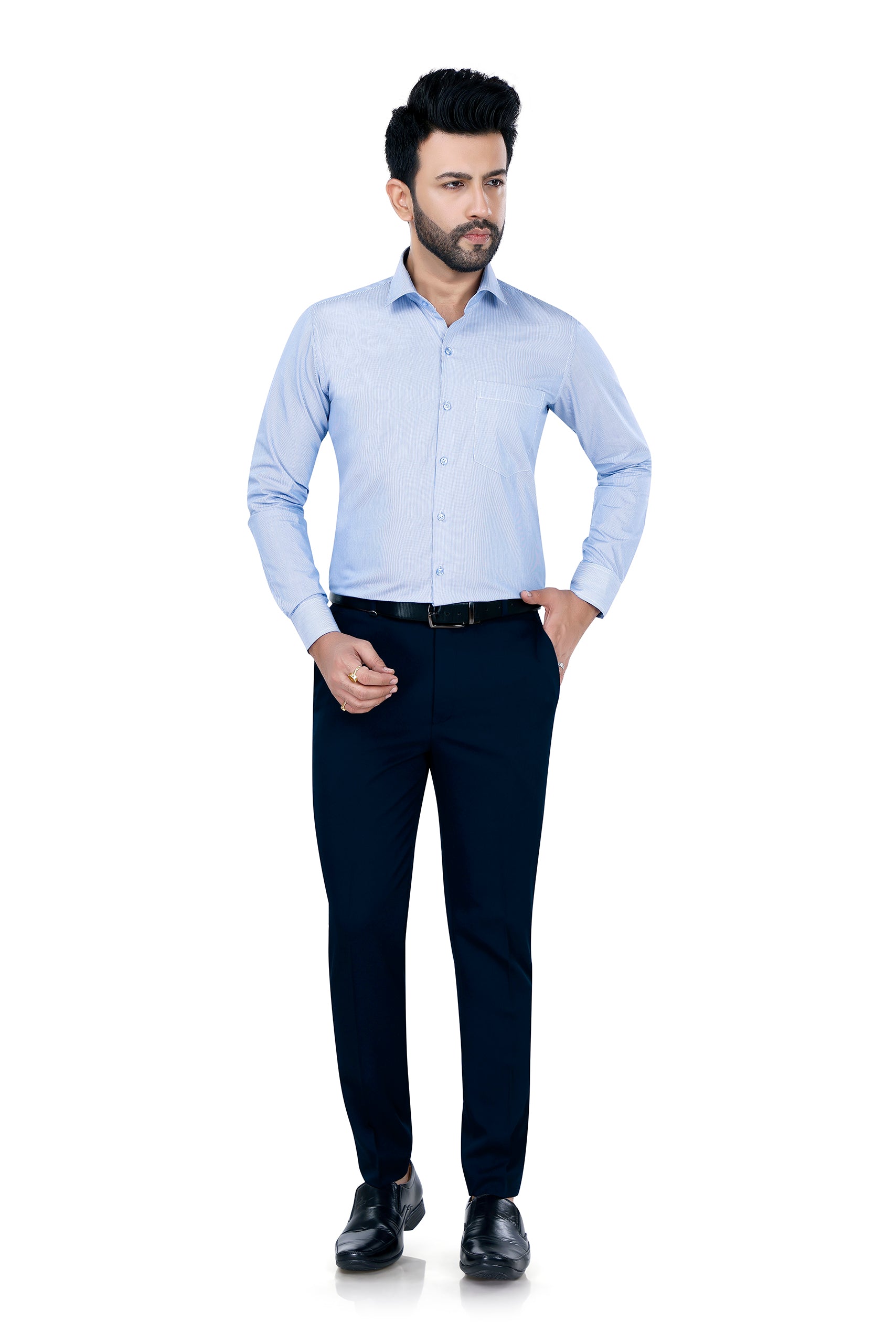 Stripped Cotton blue Shirt