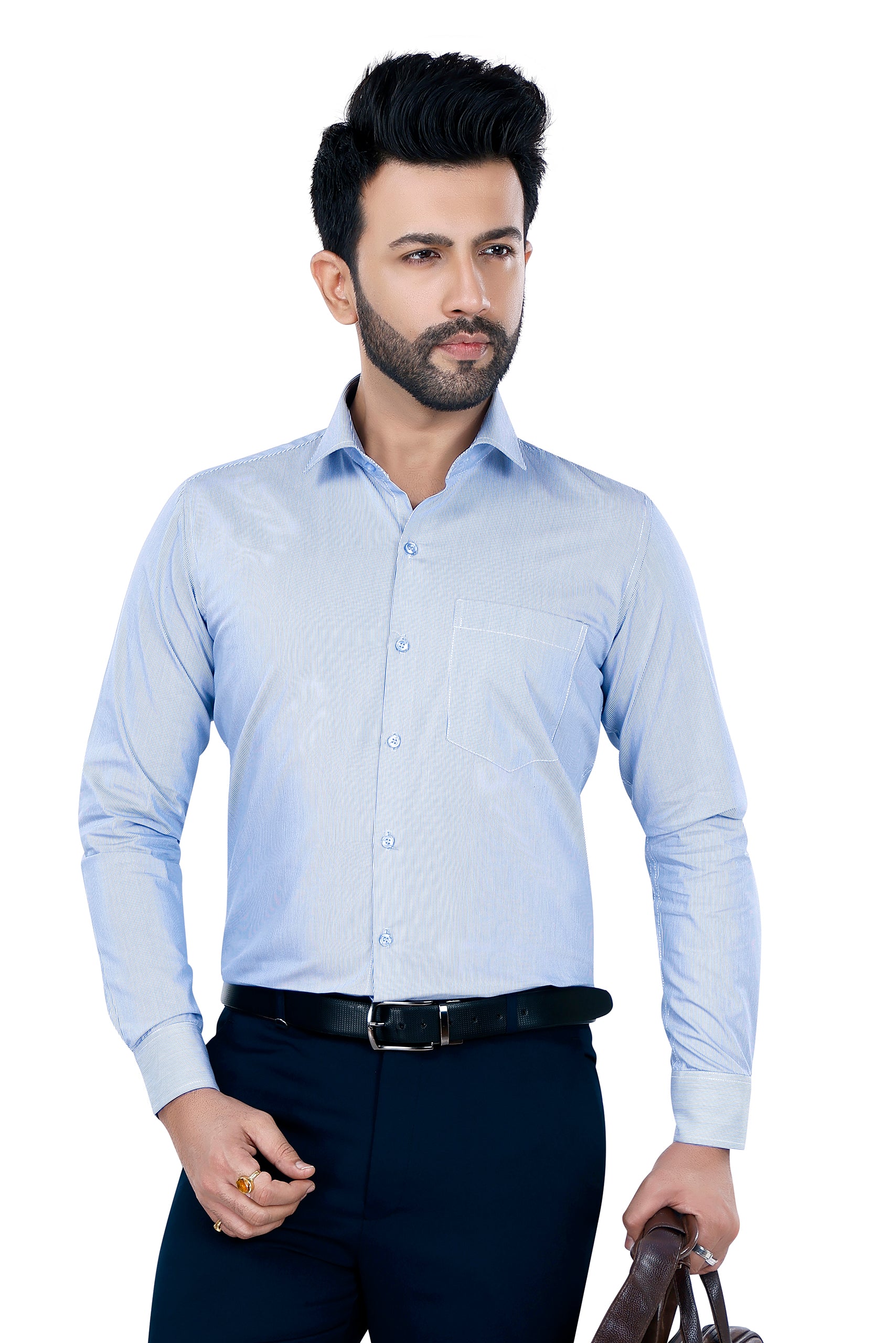 Stripped Cotton blue Shirt