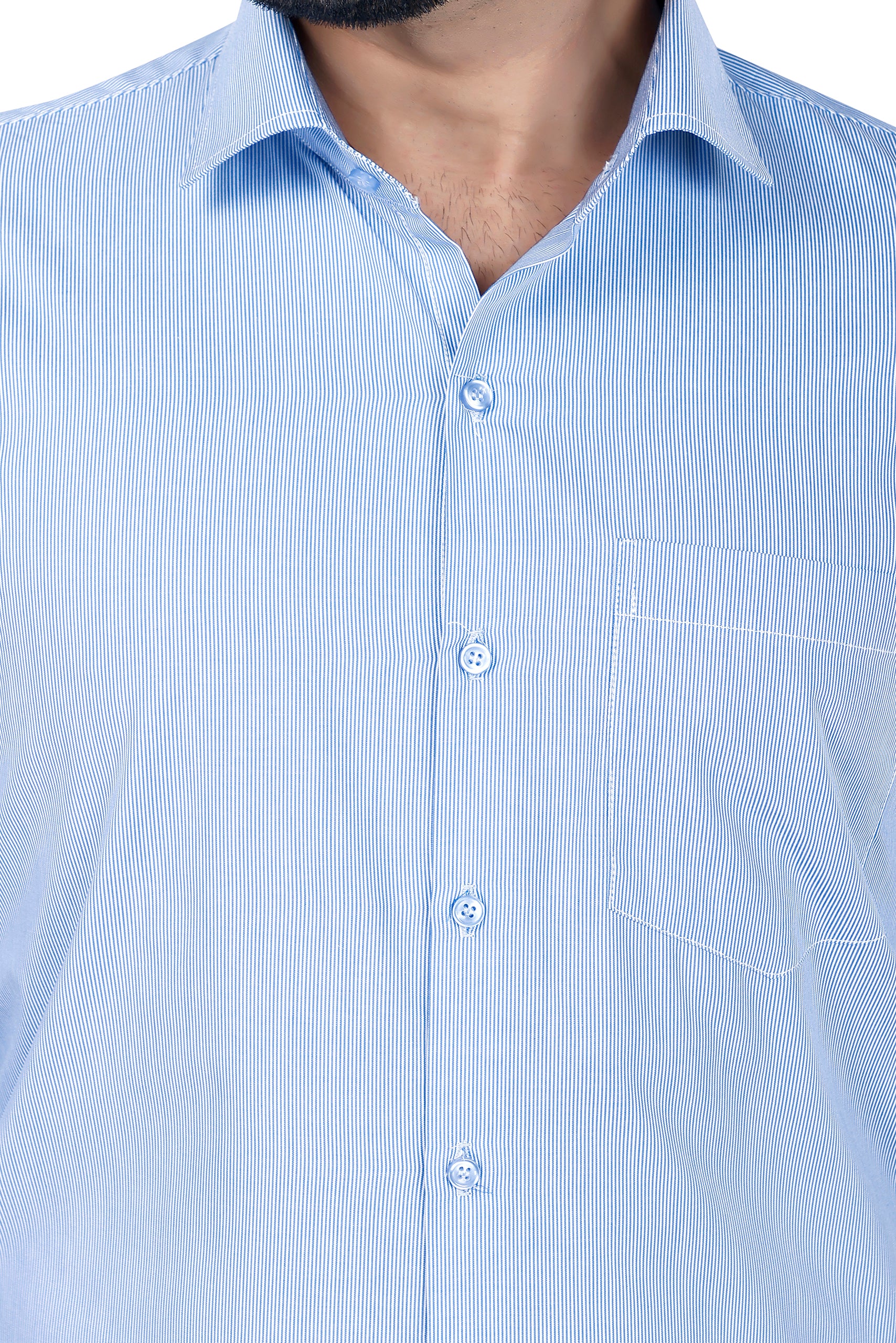 Stripped Cotton blue Shirt