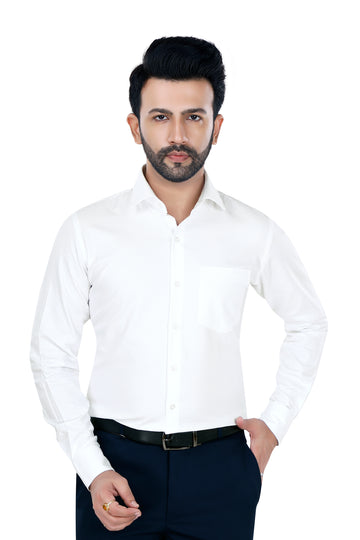 White Textured Shirt