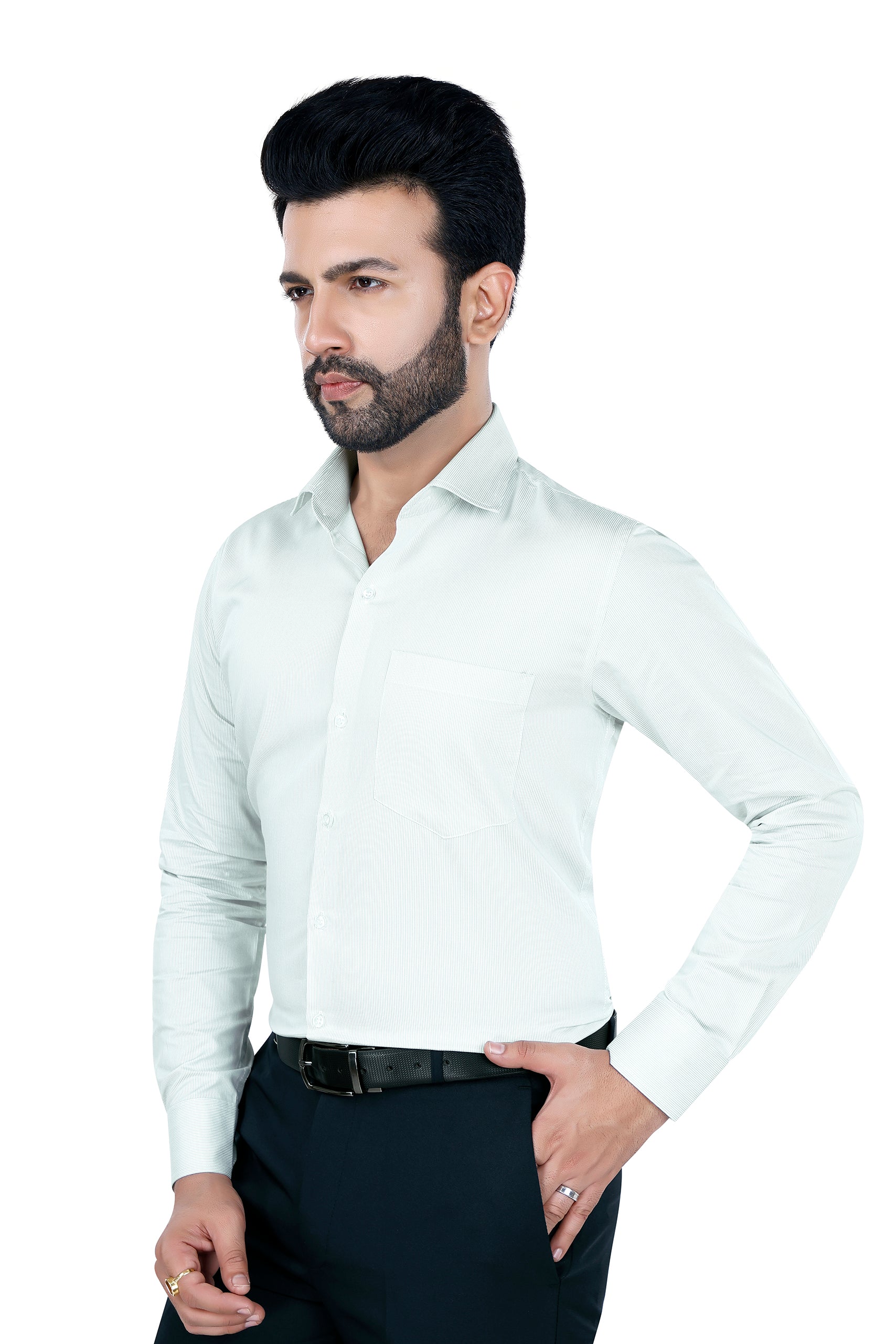 Classic Self CheckeredGreen Shirt