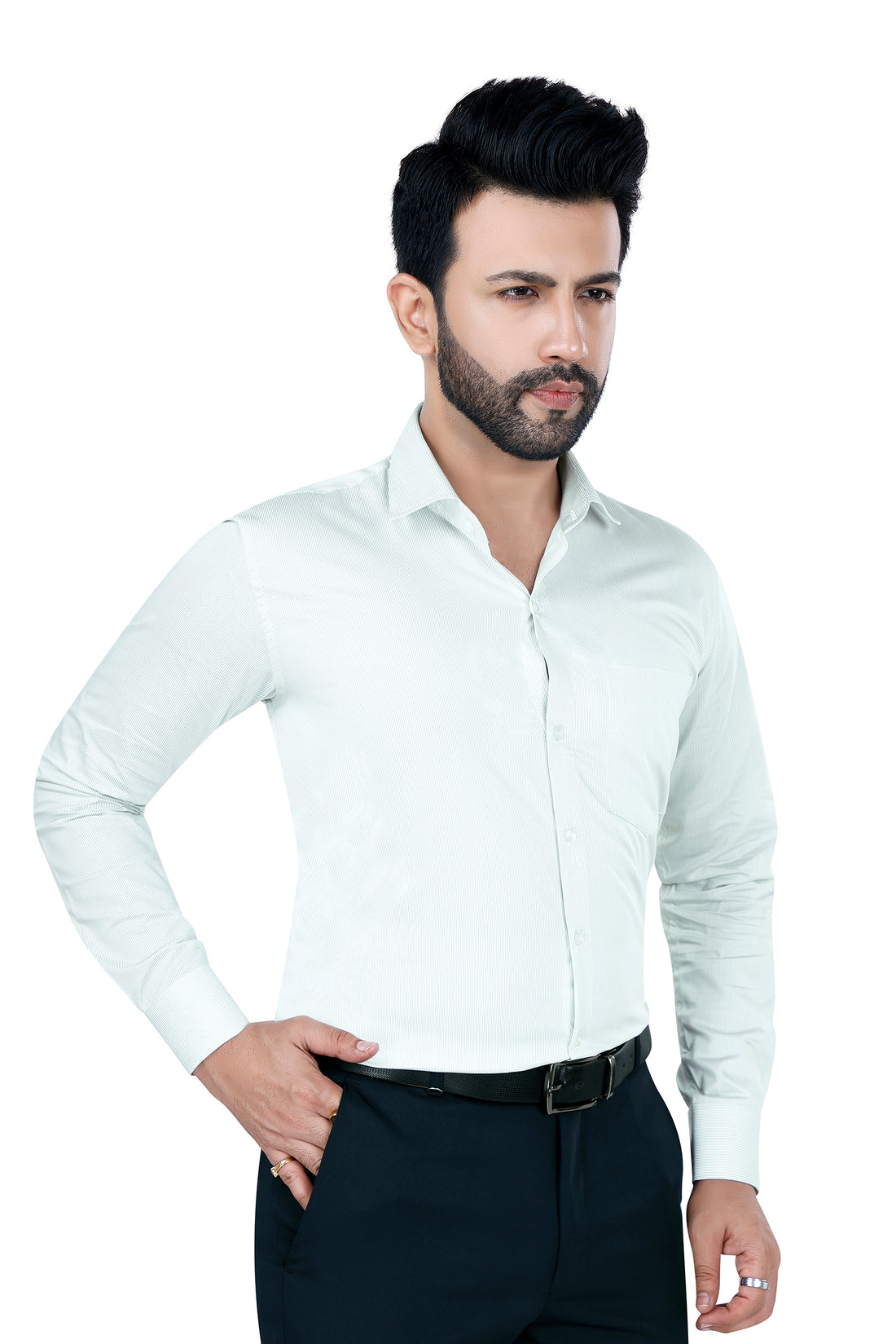 Classic Self CheckeredGreen Shirt