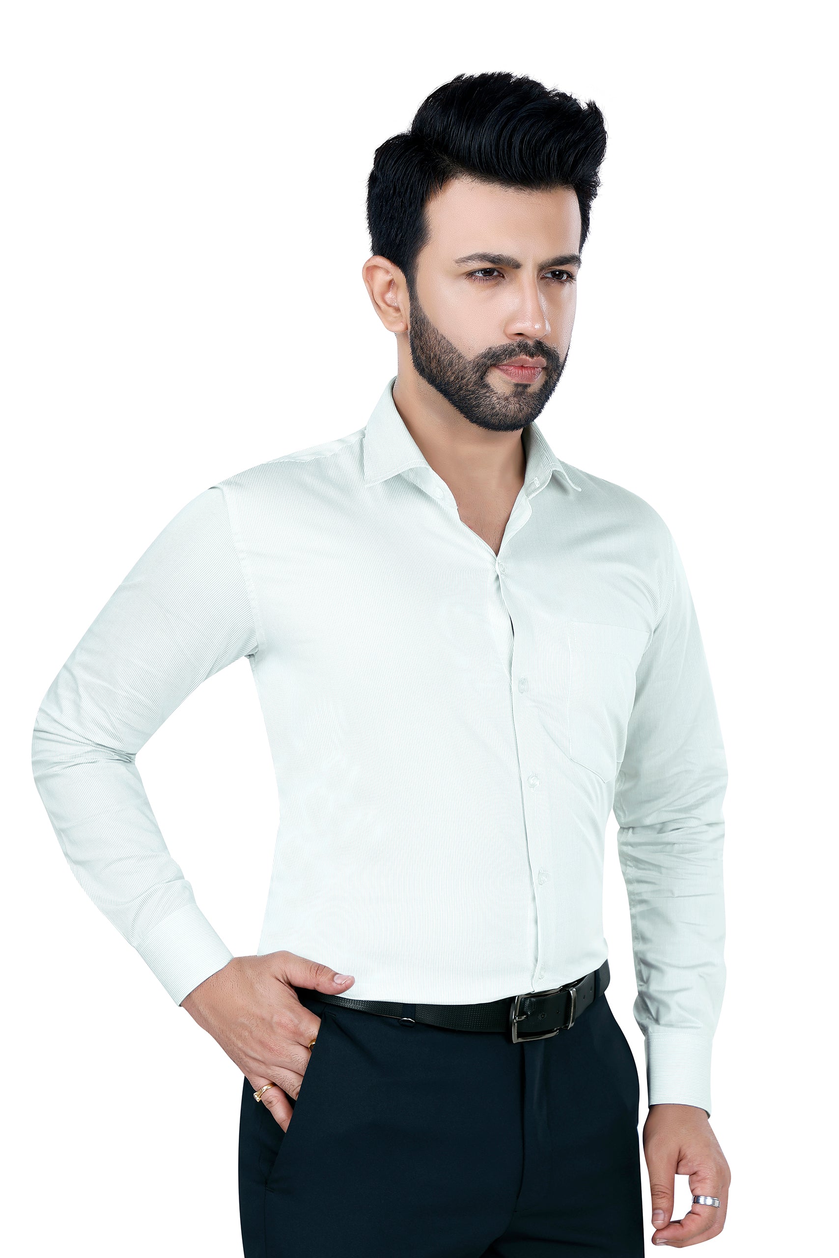 Classic Self CheckeredGreen Shirt