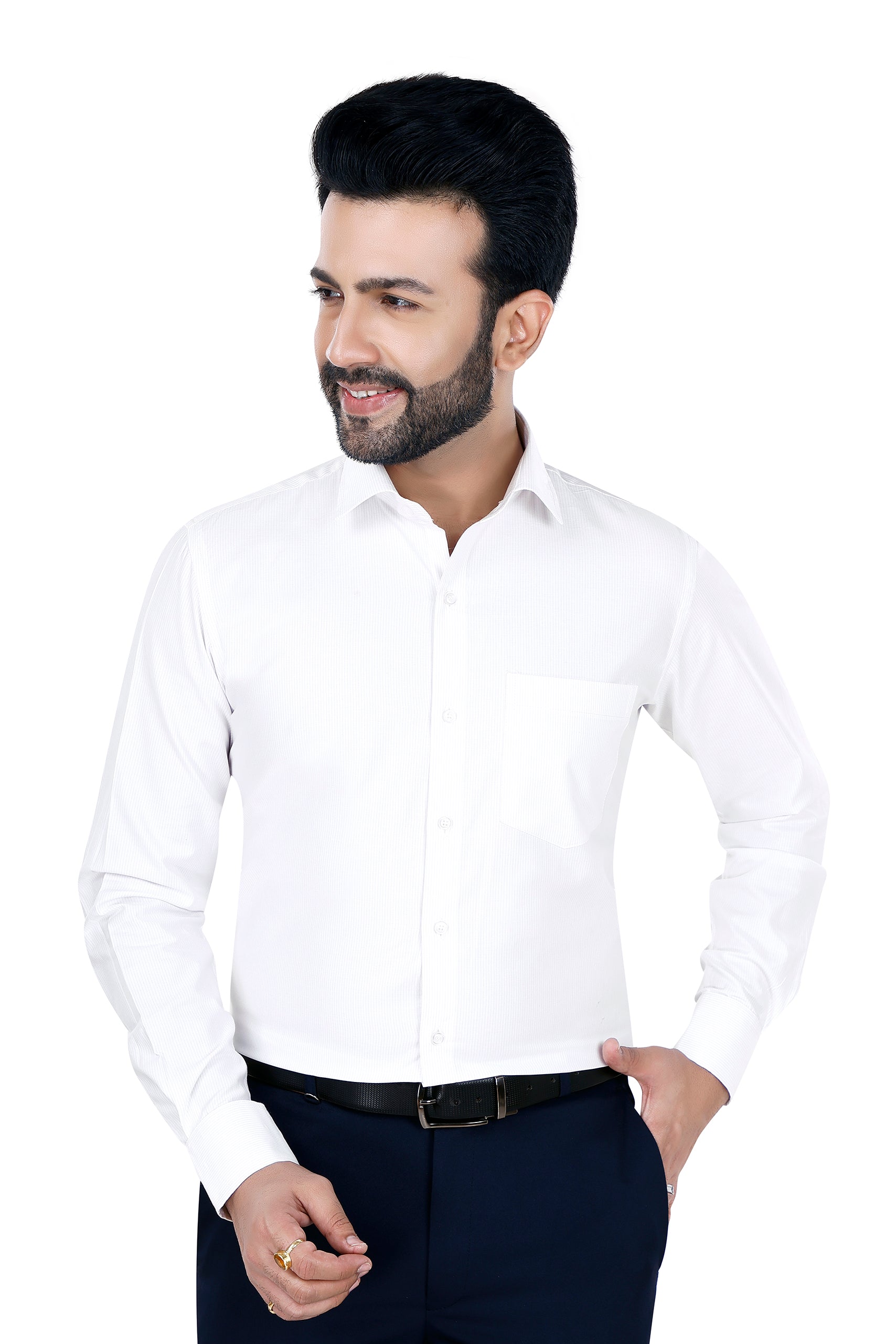 Fine Stripped Twill Shirt