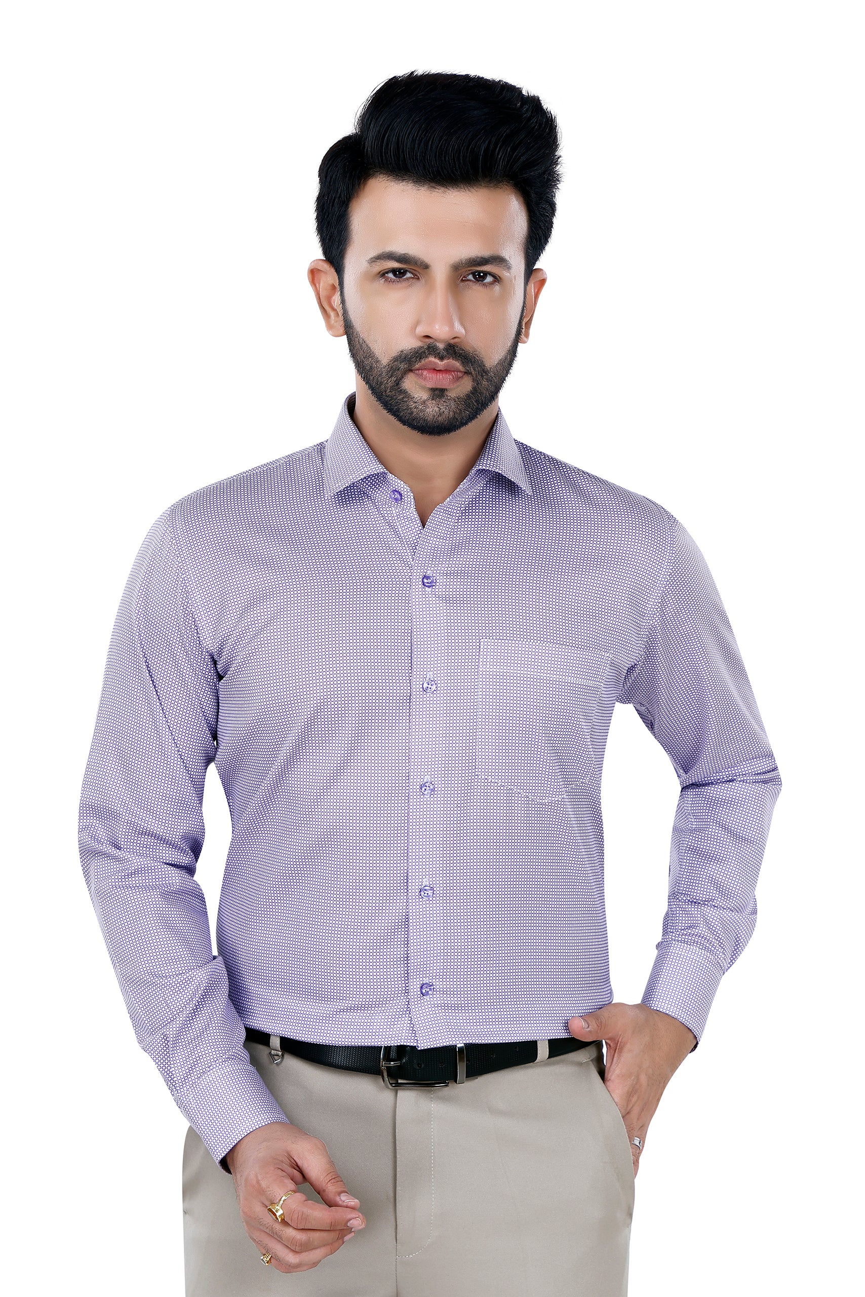 Micro Print Classic Shirt