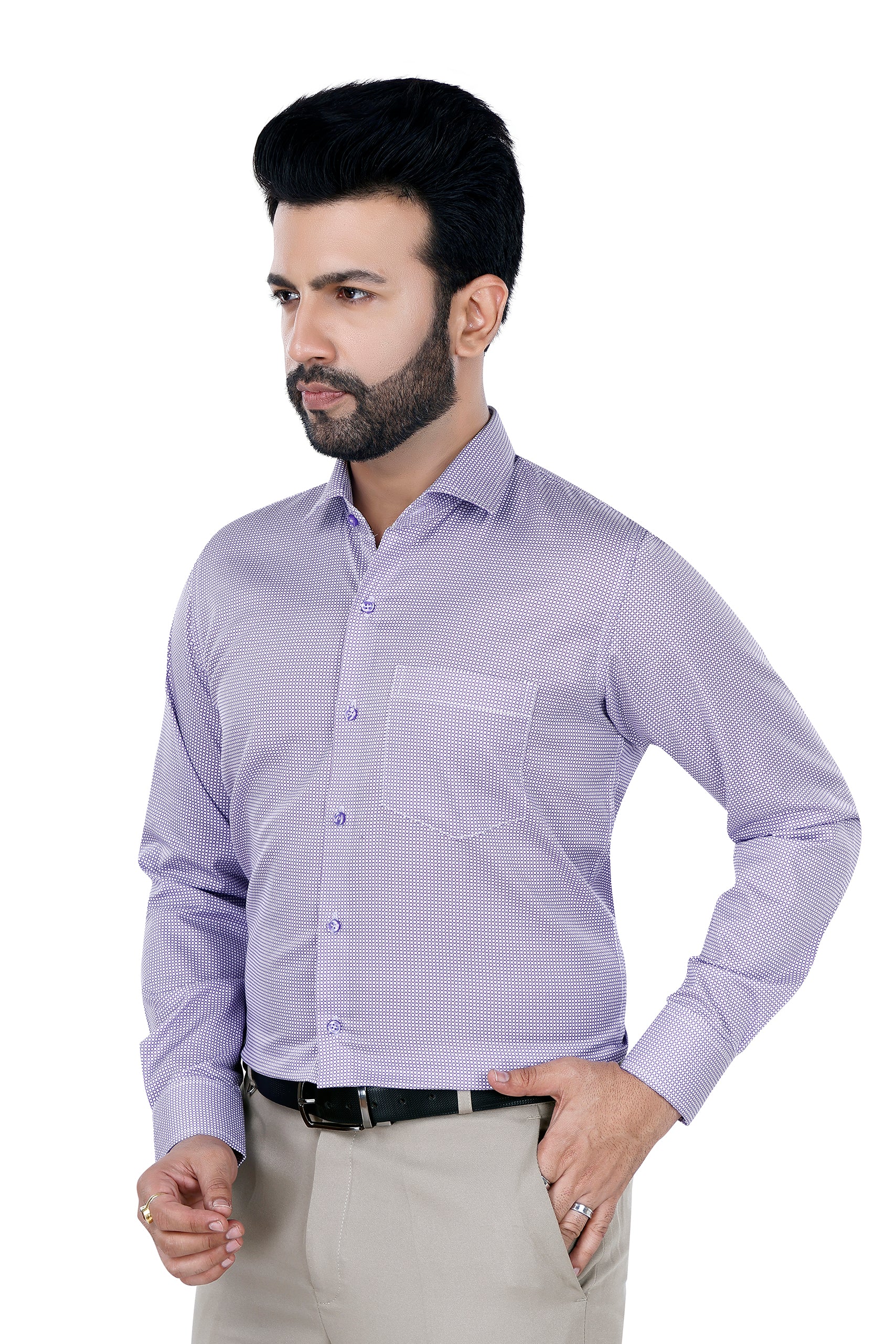 Micro Print Classic Shirt