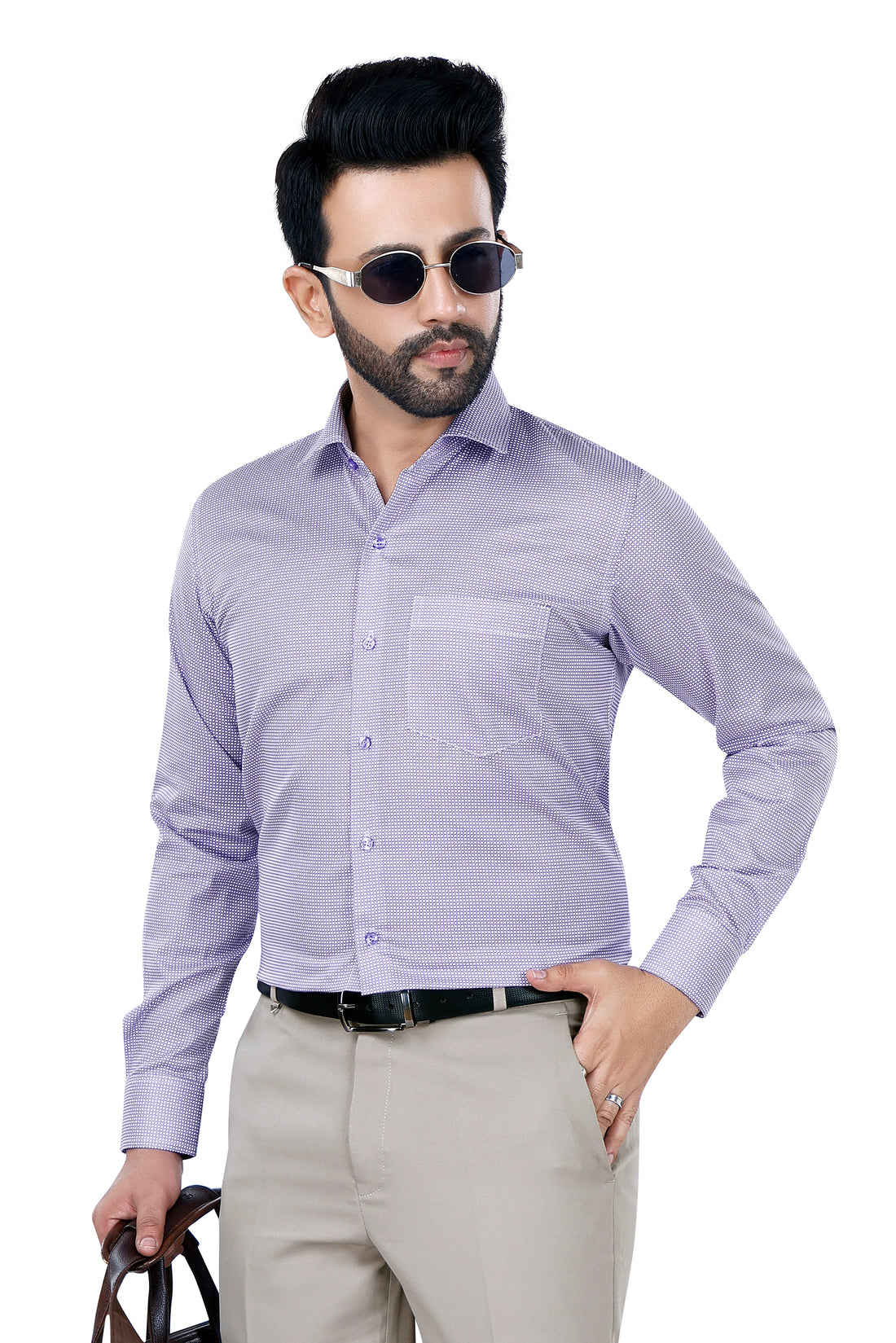 Micro Print Classic Shirt