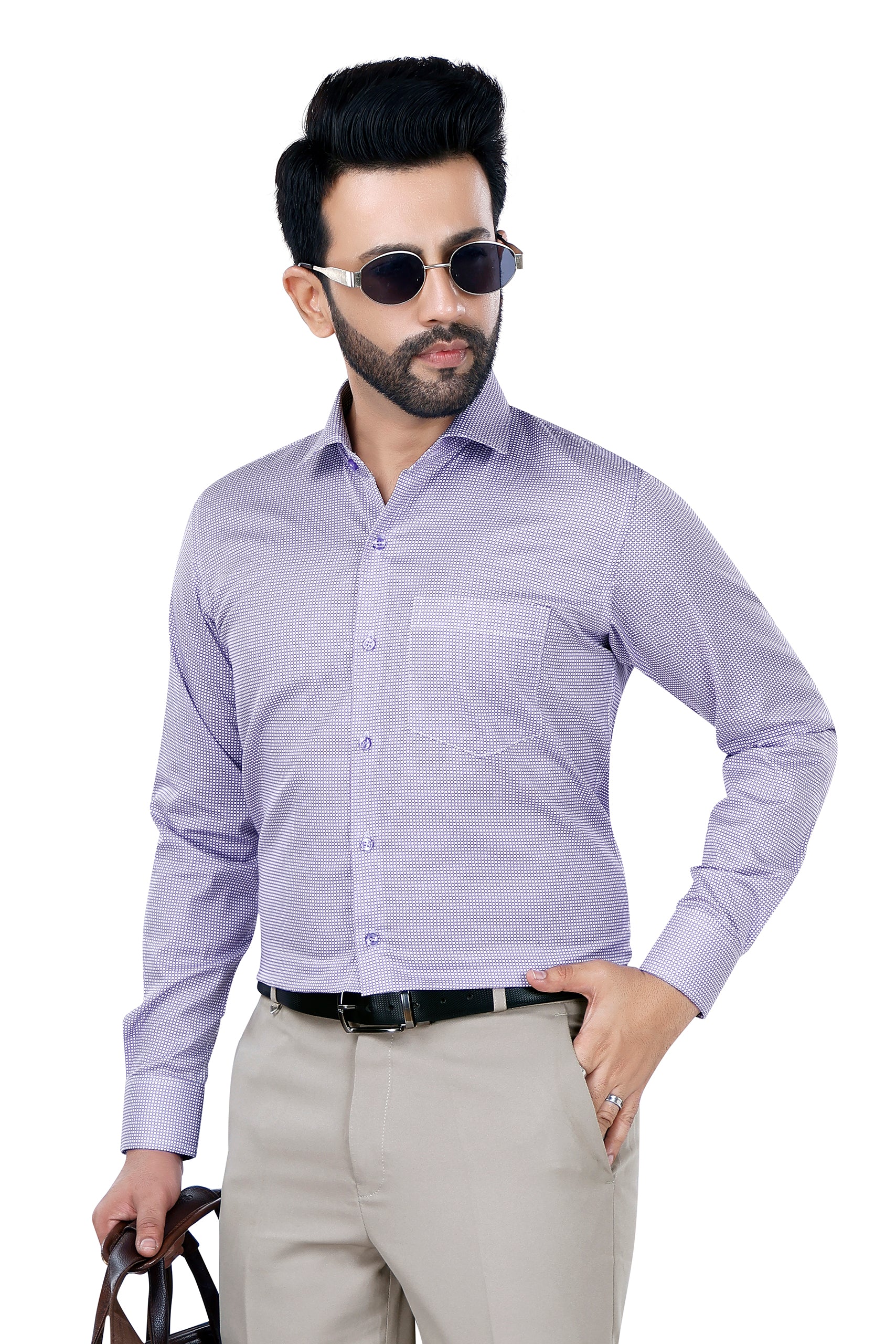 Micro Print Classic Shirt