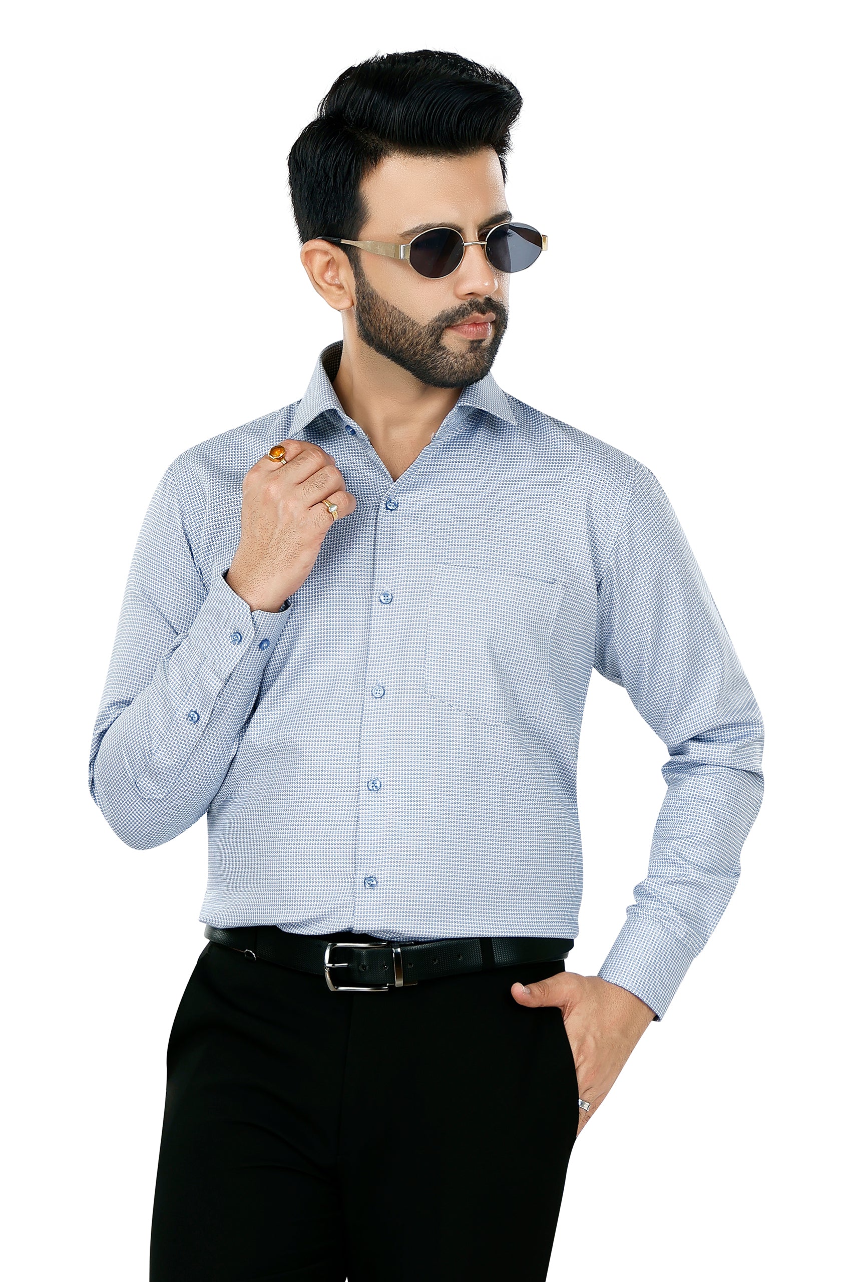 Blue Club Check Shirt