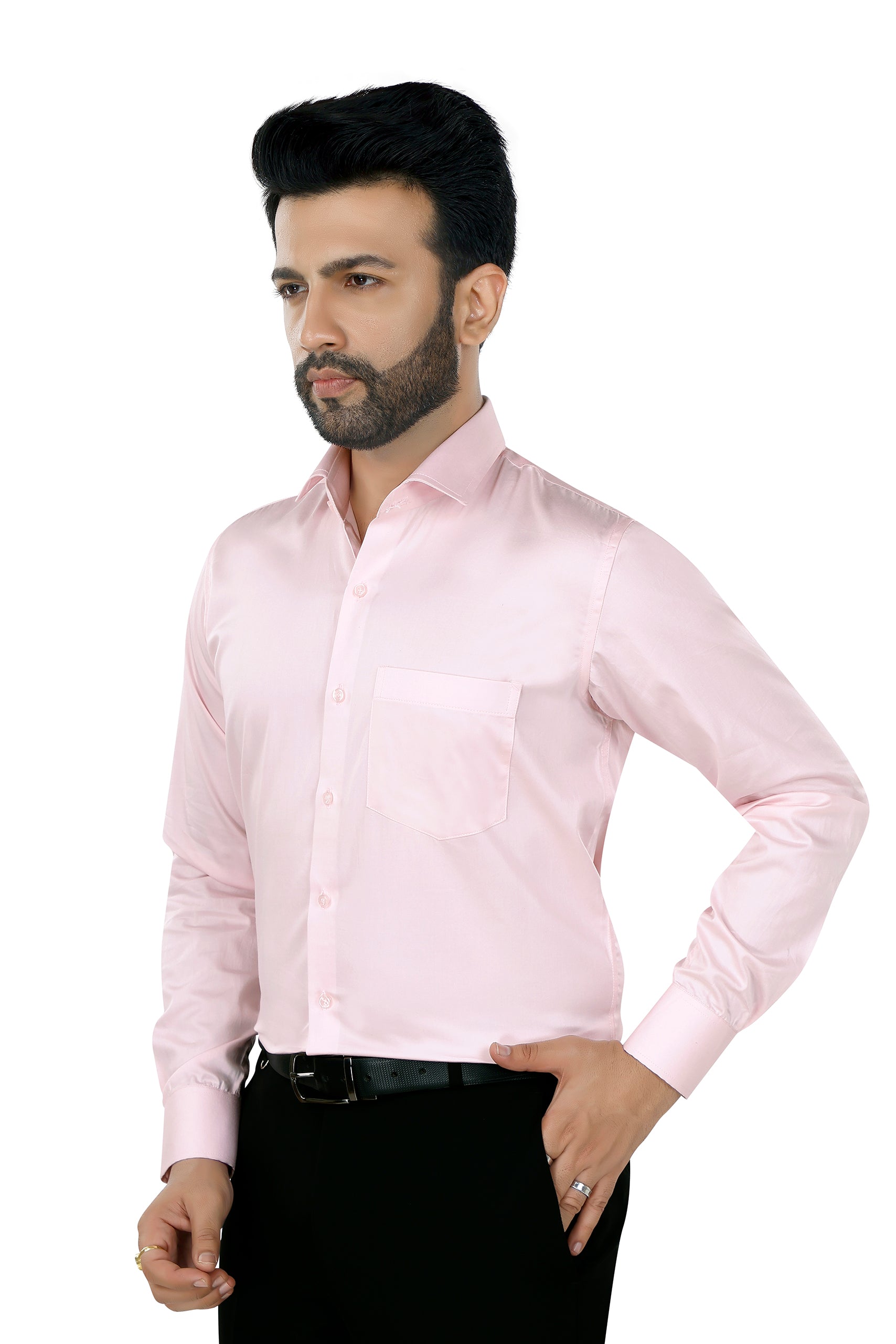 Blushed Solid Pink Shirt